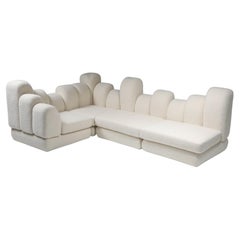 Hans Hopfer 'Dromadaire' Sectional Sofa in Pierre Frey Wool, Roche Bobois, 1974