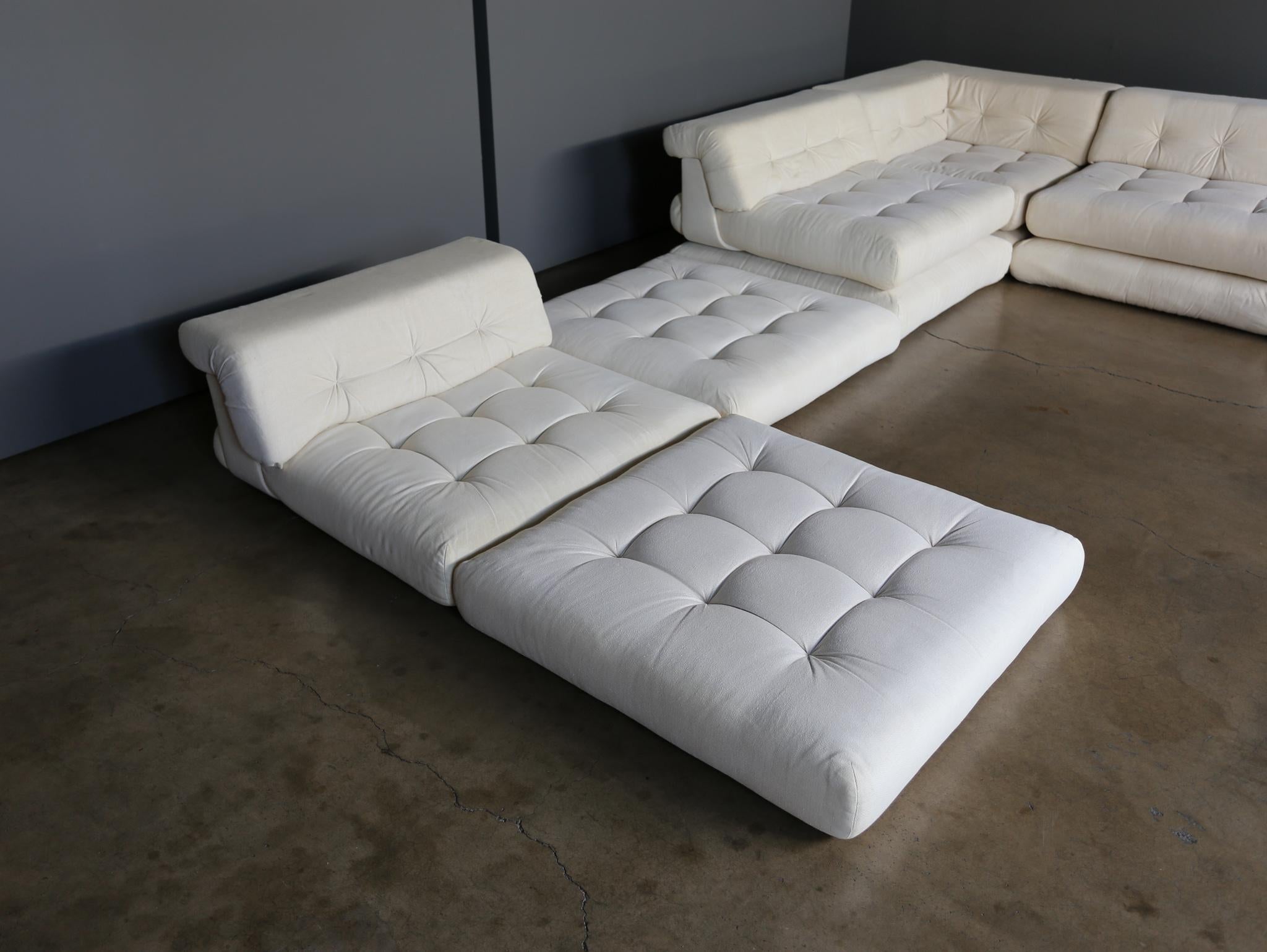 Fabric Hans Hopfer Early 'Mah Jong' 20 Piece Sofa for Roche Bobois, circa 1971