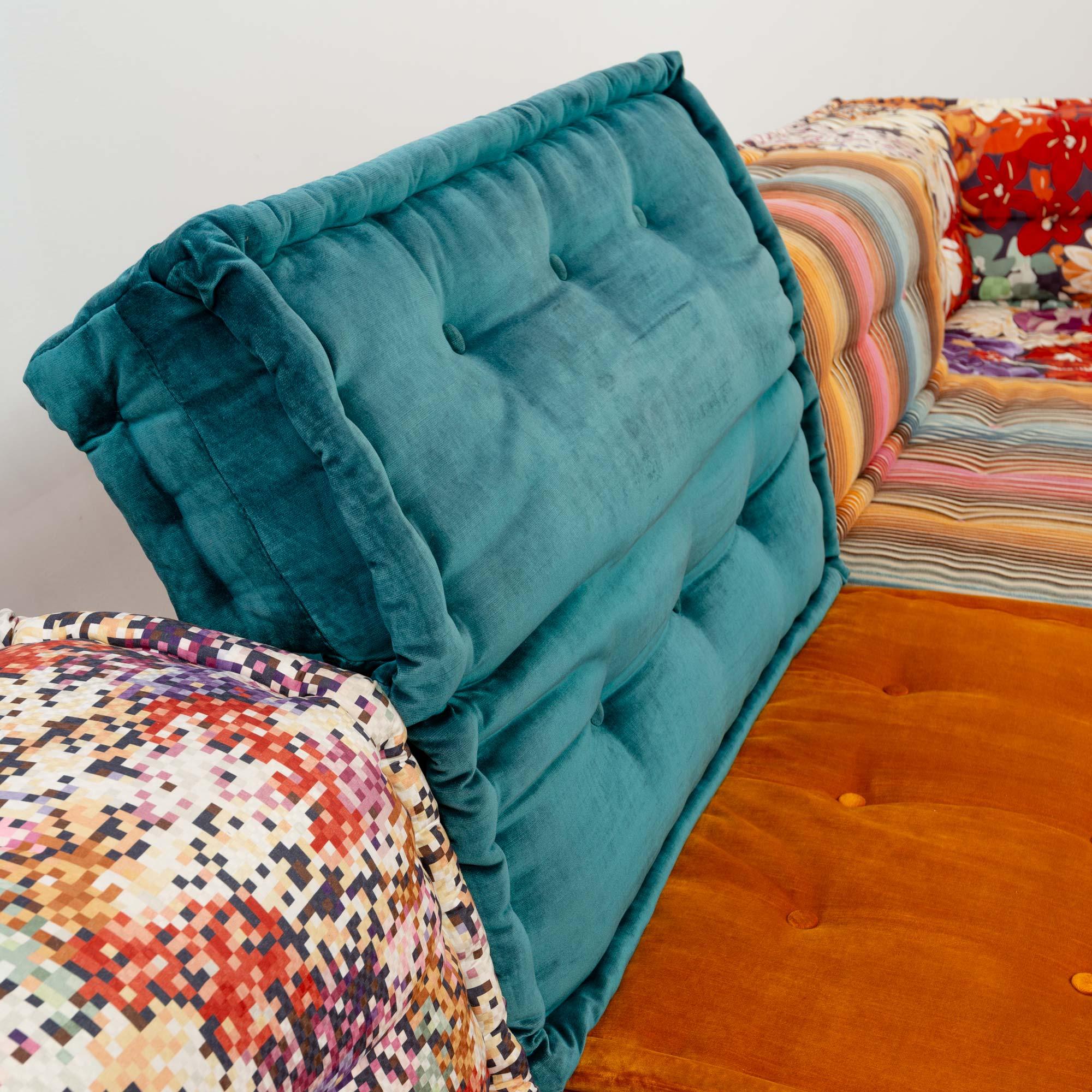 Hans Hopfer for Roche Bobois Mah-Jong 18 pieces Sectional Sofa in Missoni Fabric 7