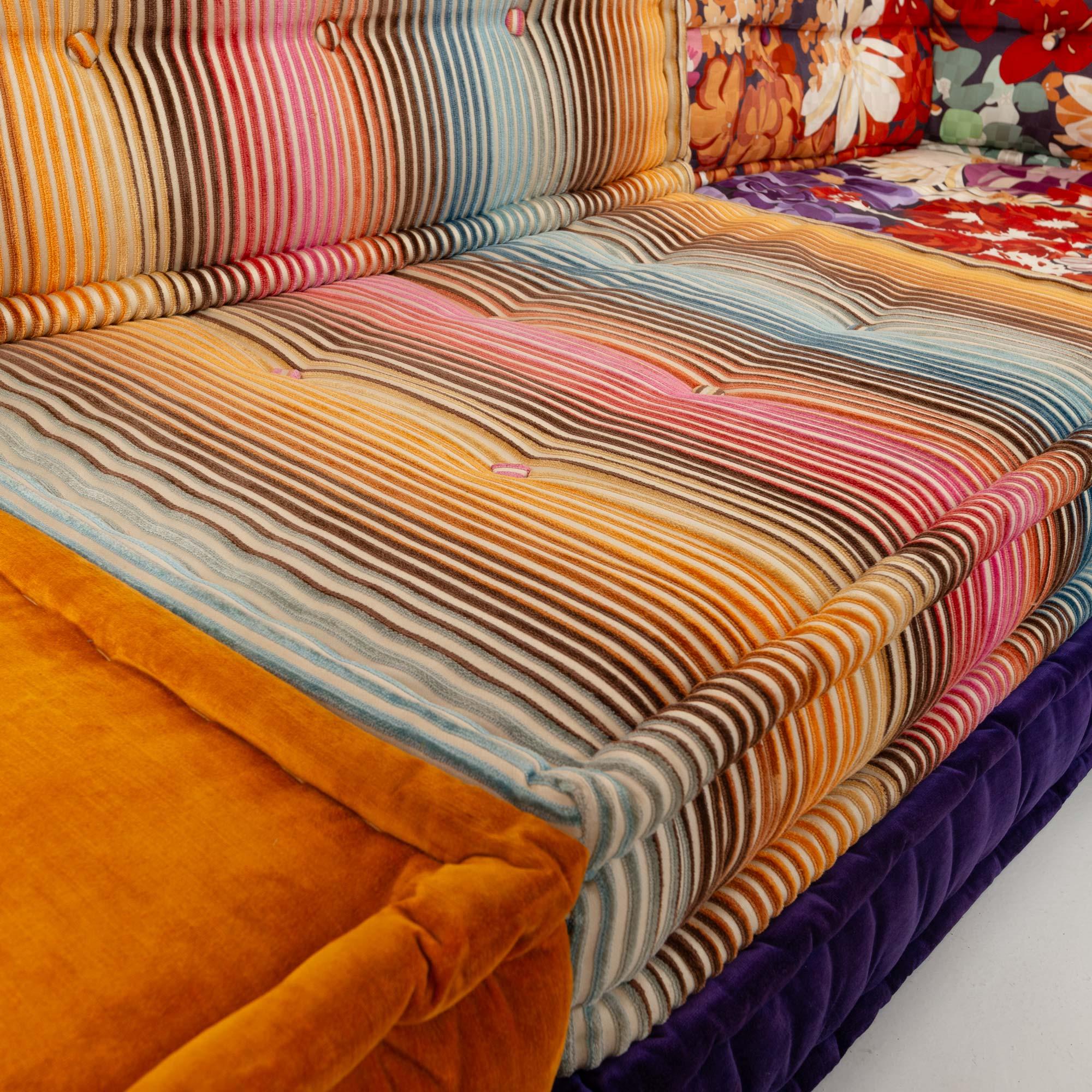 Hans Hopfer for Roche Bobois Mah-Jong 18 pieces Sectional Sofa in Missoni Fabric 8
