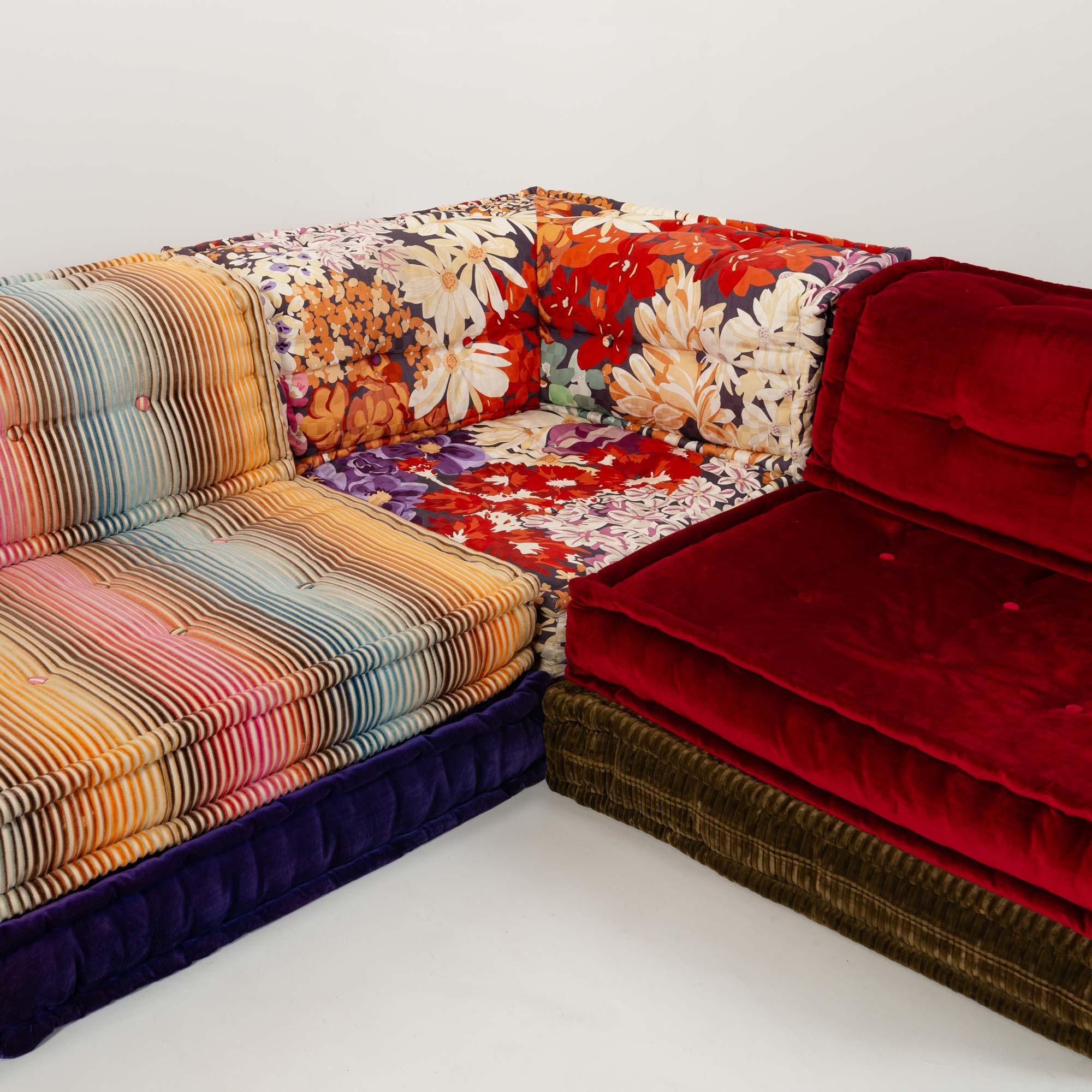 Hans Hopfer for Roche Bobois Mah-Jong 18 pieces Sectional Sofa in Missoni Fabric 10
