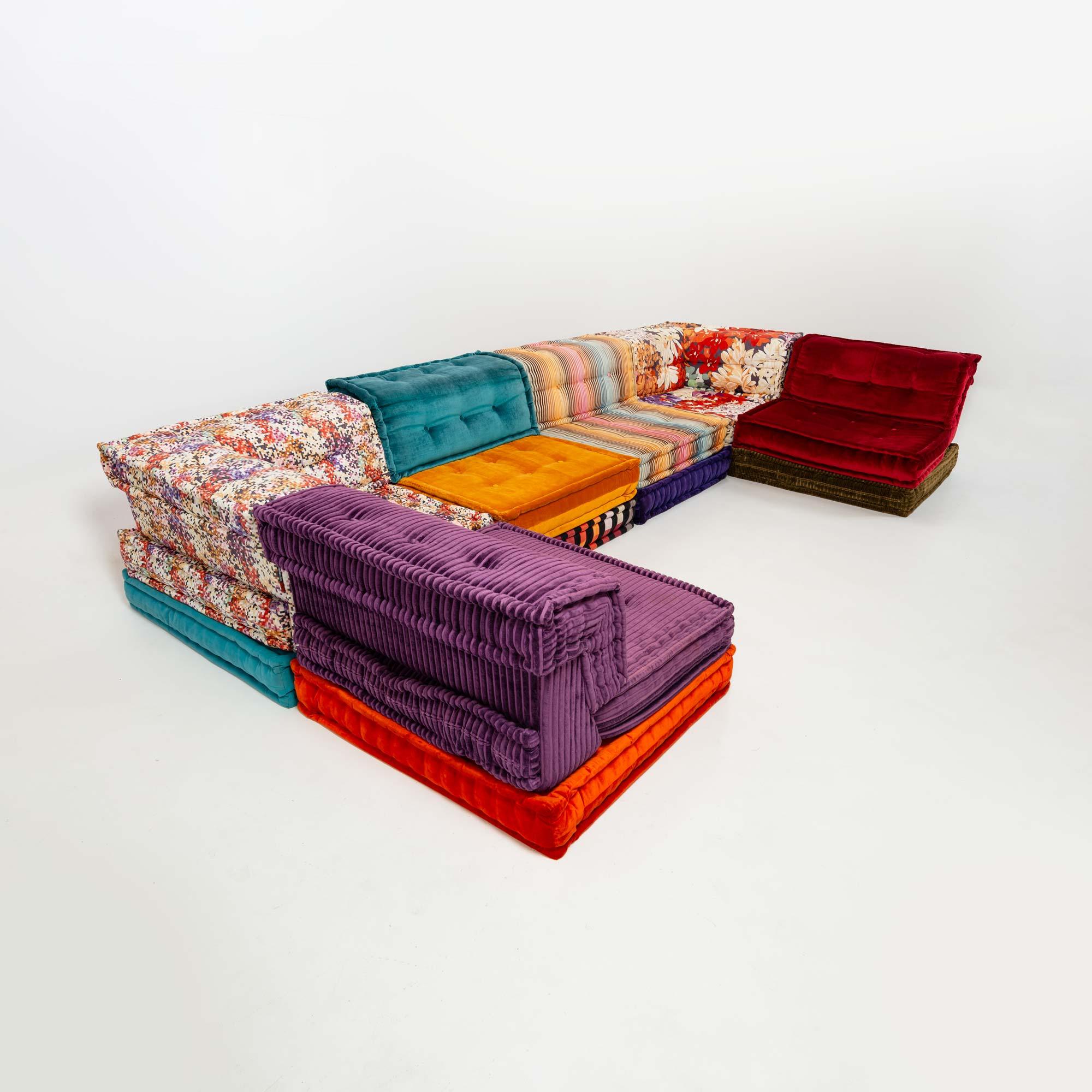 Hans Hopfer for Roche Bobois Mah-Jong 18 pieces Sectional Sofa in Missoni Fabric In Good Condition In Seattle, WA