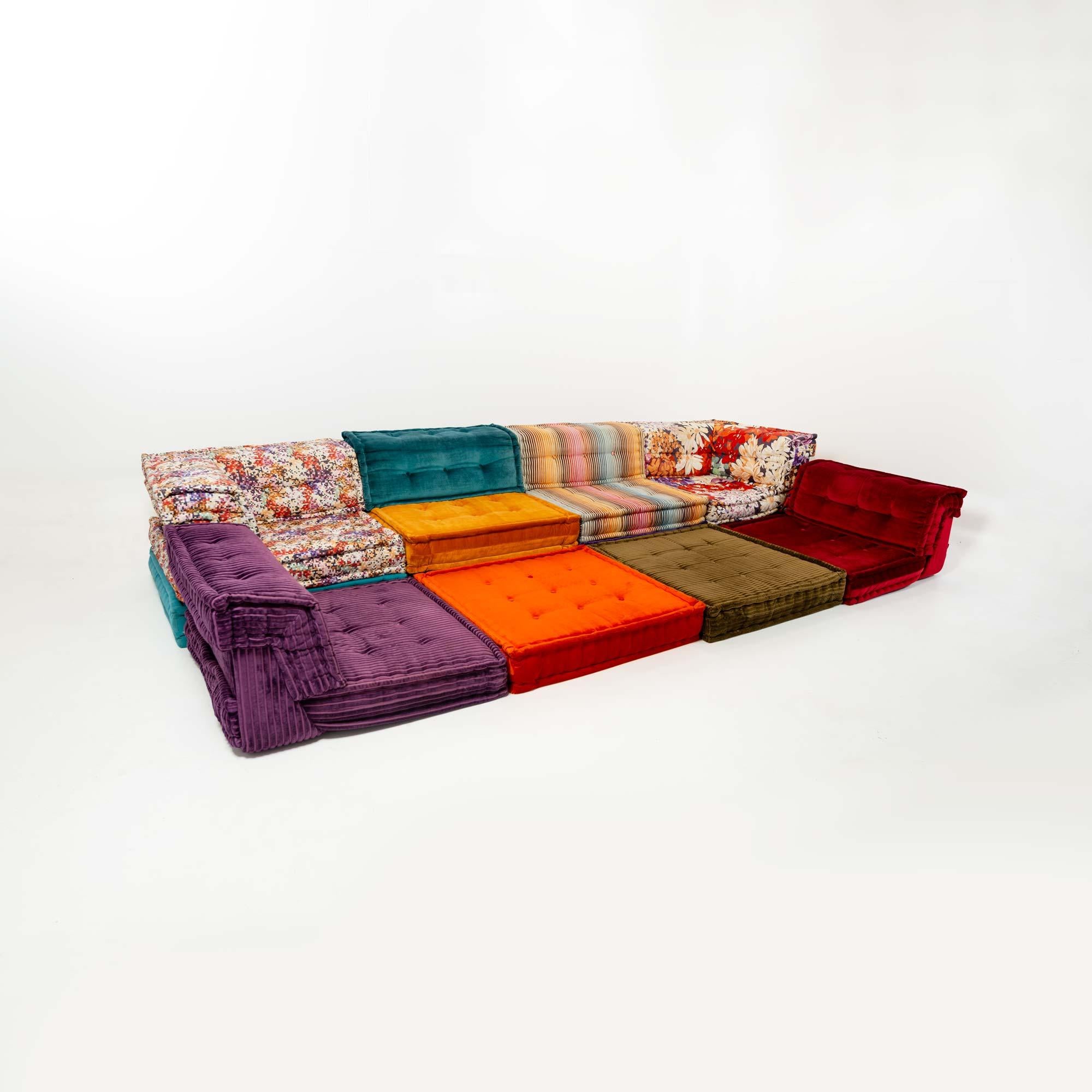 Contemporary Hans Hopfer for Roche Bobois Mah-Jong 18 pieces Sectional Sofa in Missoni Fabric