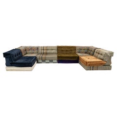 Hans Hopfer per Roche Bobois Divano Mah-Jong 18 pezzi in Tessuto Kenzo Takada
