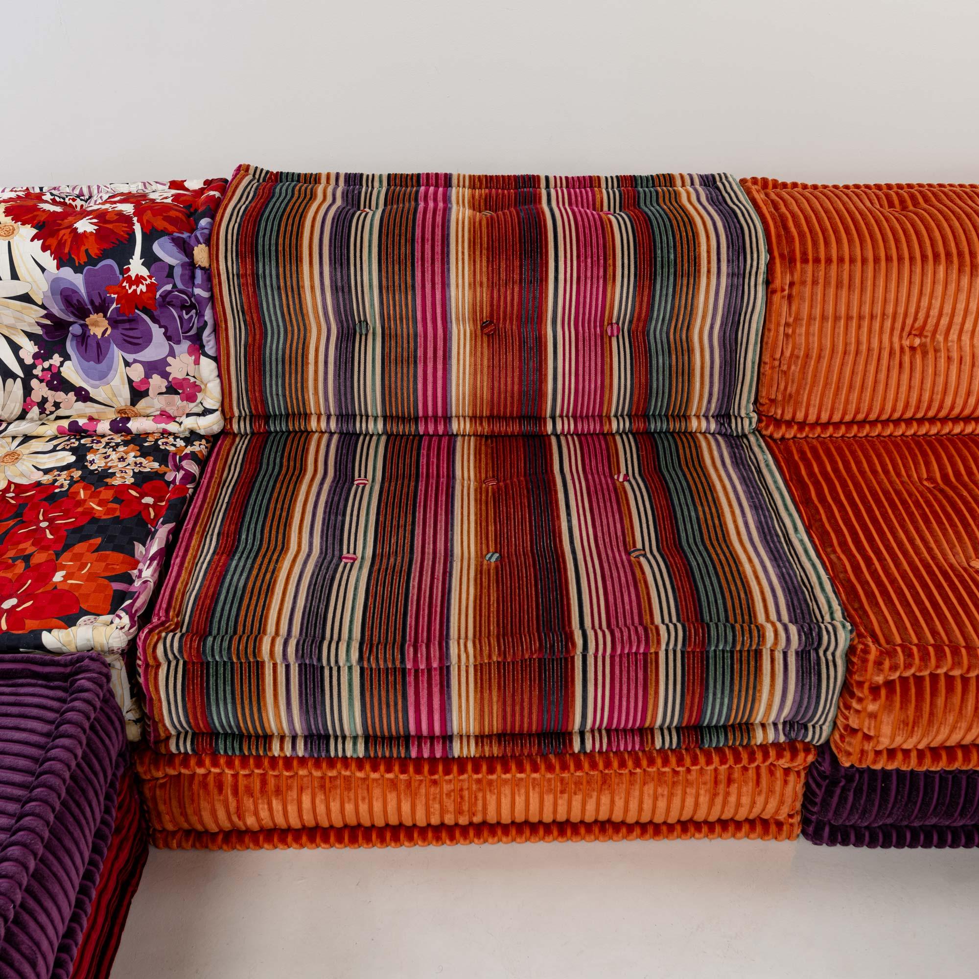 Hans Hopfer for Roche Bobois Mah-Jong 24 pieces Sectional Sofa in Missoni Fabric 5