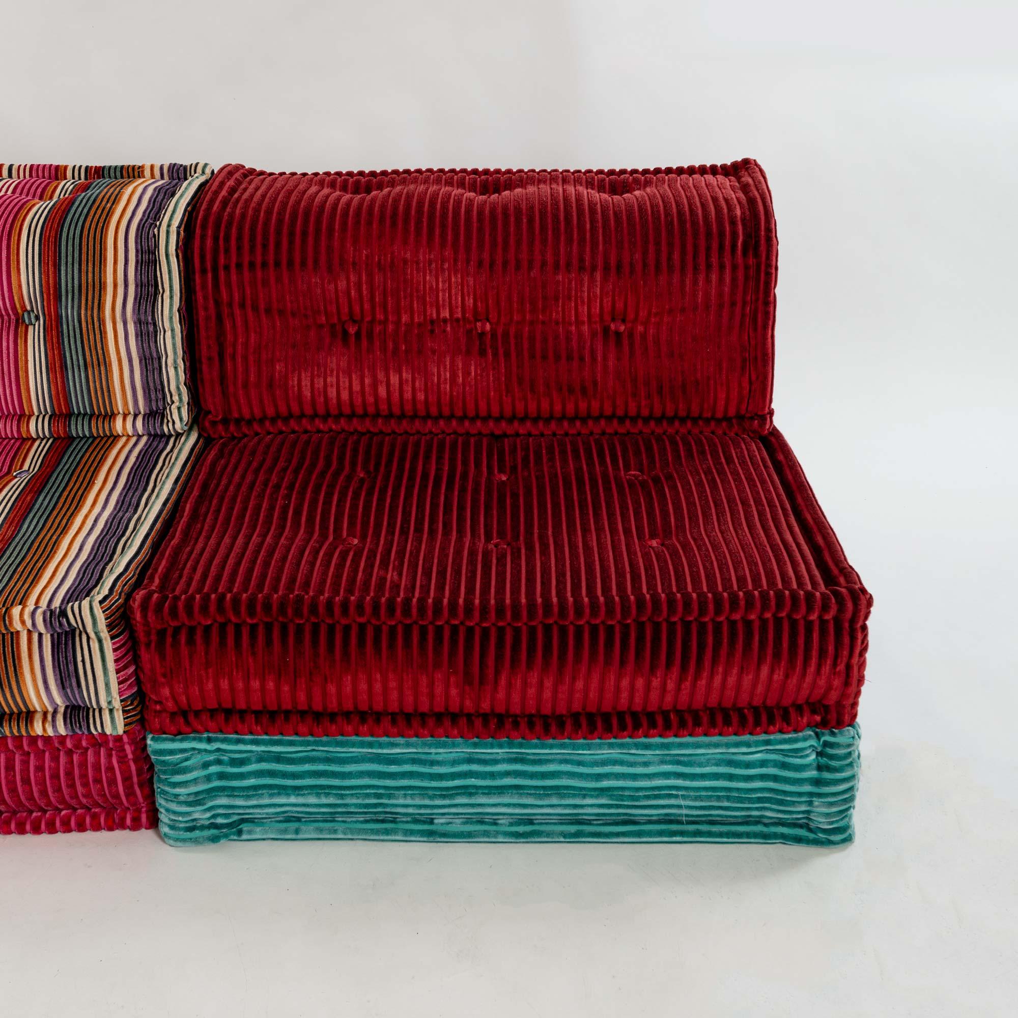 Hans Hopfer for Roche Bobois Mah-Jong 24 pieces Sectional Sofa in Missoni Fabric 9