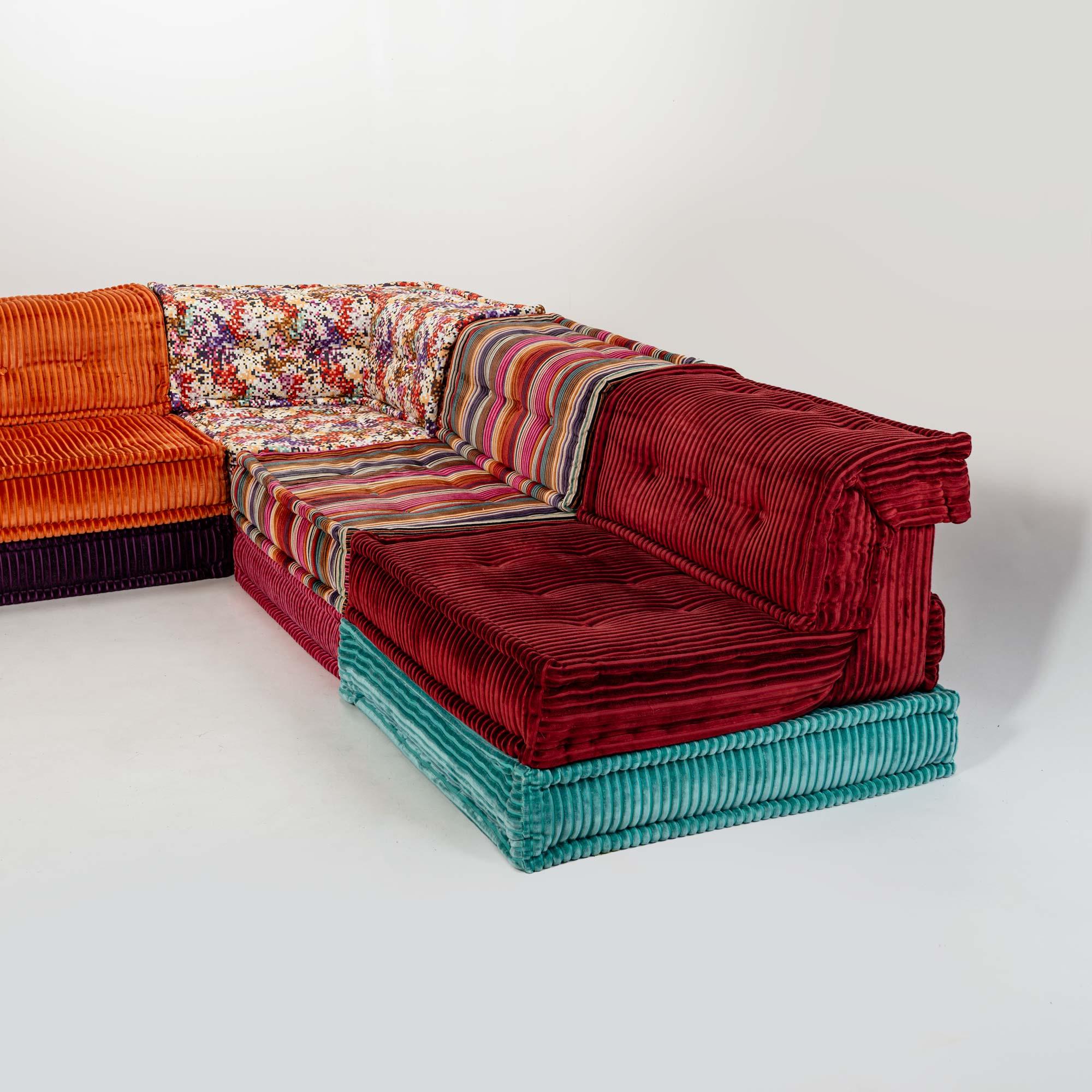Hans Hopfer for Roche Bobois Mah-Jong 24 pieces Sectional Sofa in Missoni Fabric 1