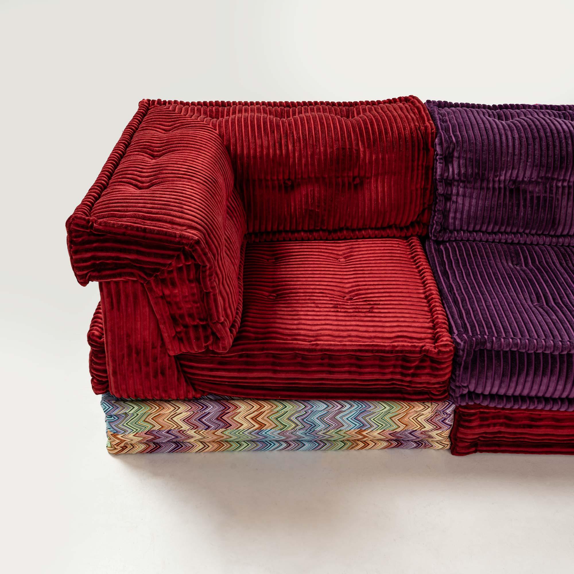 Hans Hopfer for Roche Bobois Mah-Jong 24 pieces Sectional Sofa in Missoni Fabric 2