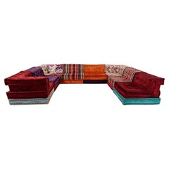 Hans Hopfer for Roche Bobois Mah-Jong 24 pieces Sectional Sofa in Missoni Fabric