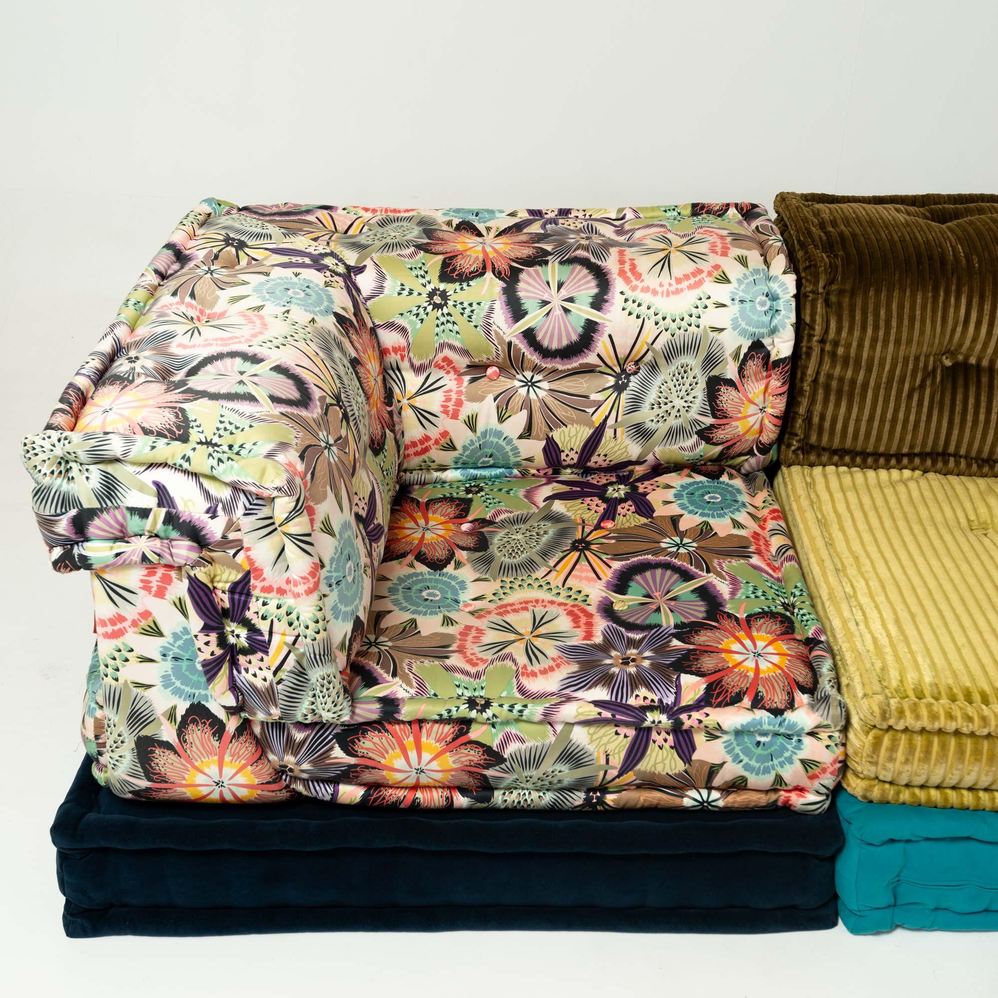Sofá Mah-Jong de Hans Hopfer para Roche Bobois en tela de Missoni y Kenzo en venta 3