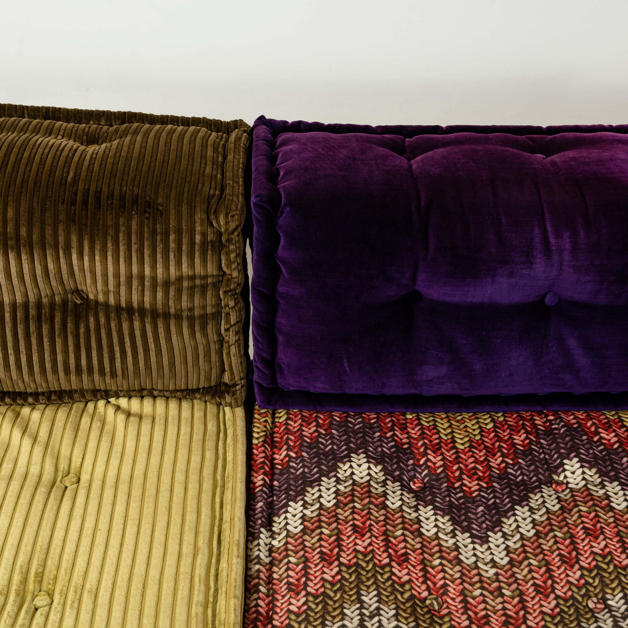 Sofá Mah-Jong de Hans Hopfer para Roche Bobois en tela de Missoni y Kenzo Tela en venta