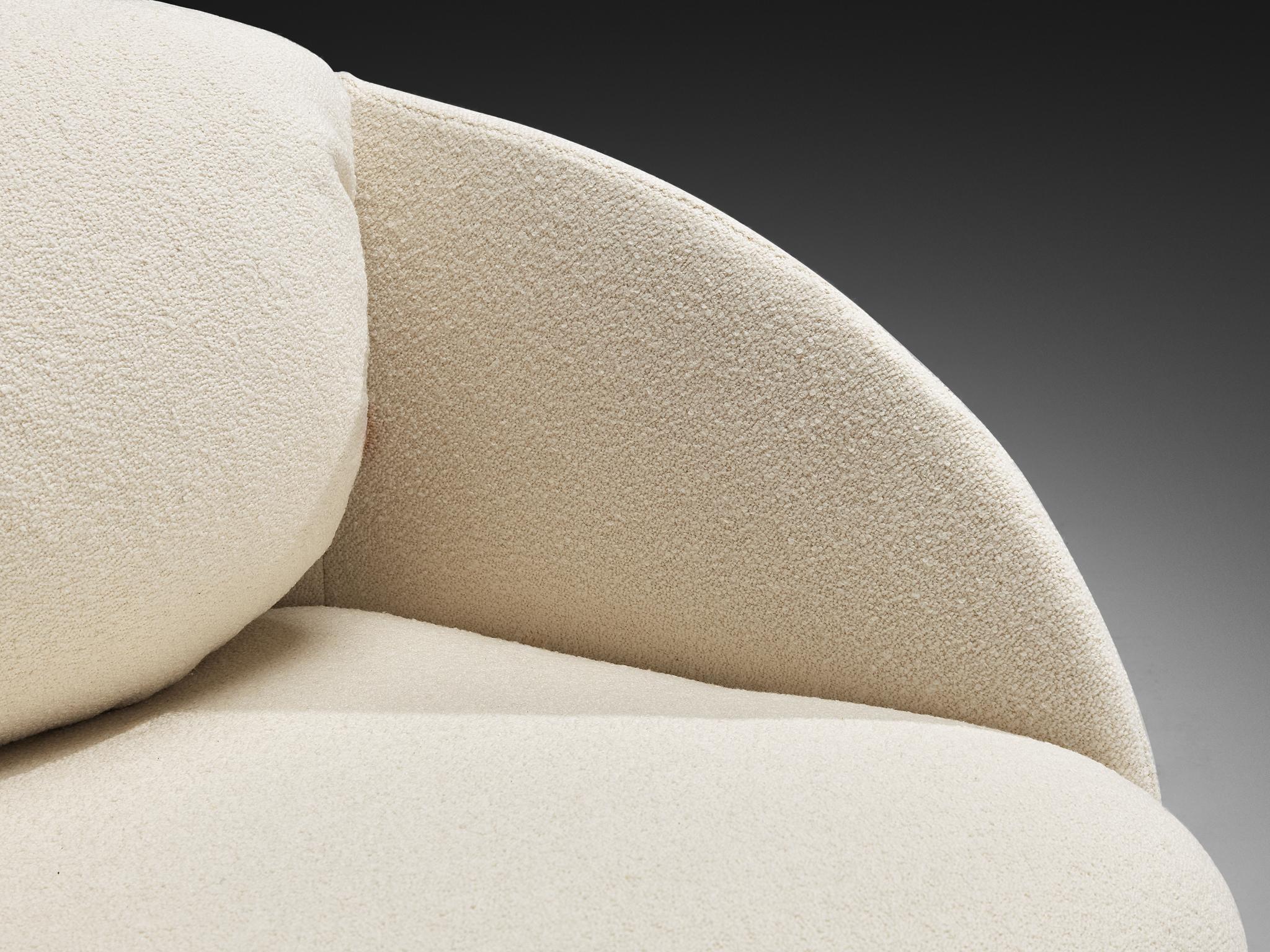 Hans Hopfer for Roche Bobois Post-Modern Lounge in Off-White Fabric (salon postmoderne en tissu) en vente 1