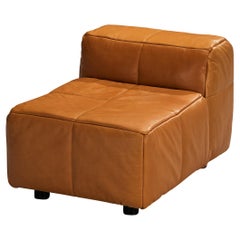 Hans Hopfer for Wiener Werkstätte Castell Lounge Chair in Cognac Leather