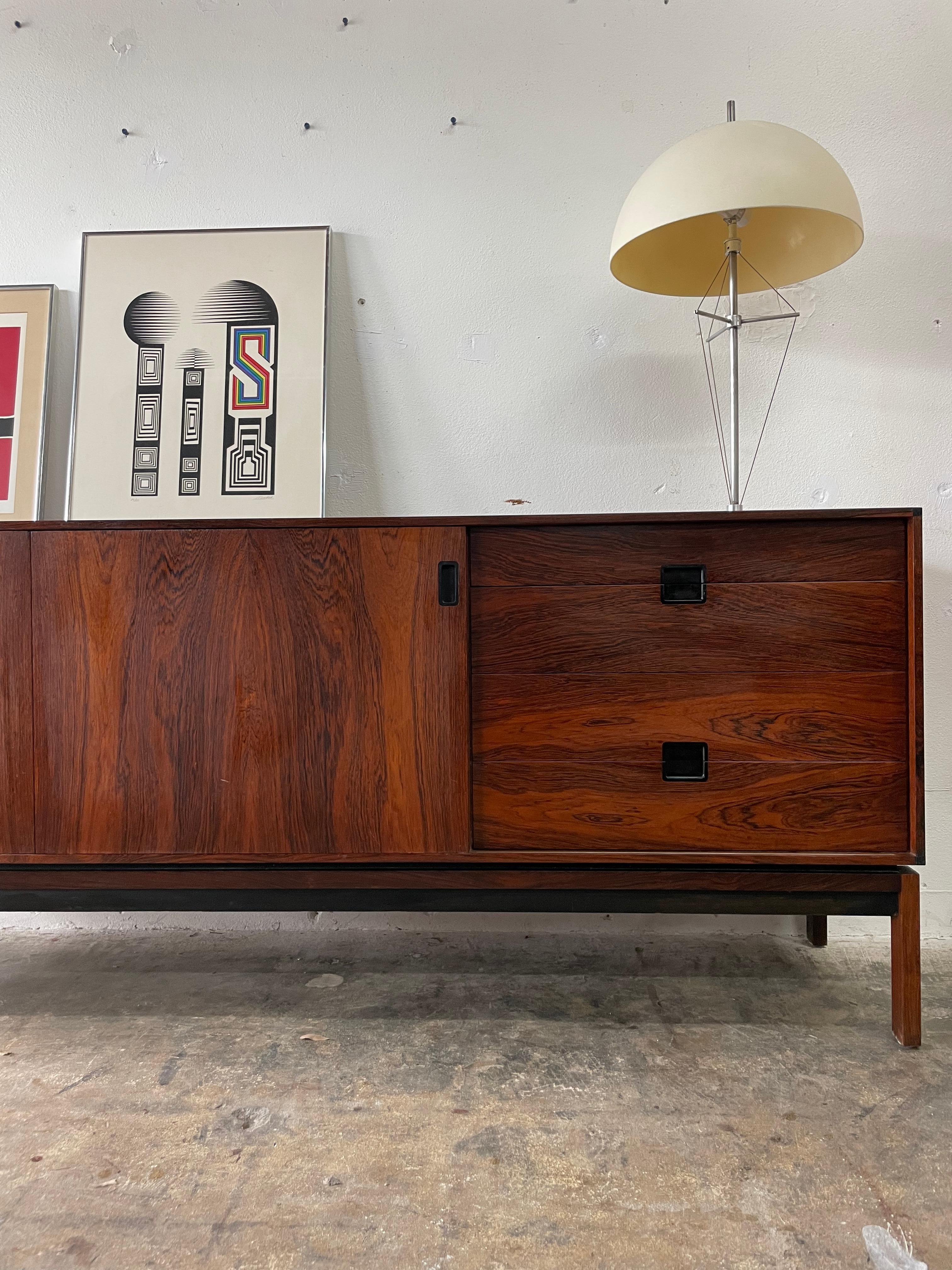 Hans Hove and Palle Petersen Rosewood Credenza Danish Mid-Century Modern 7
