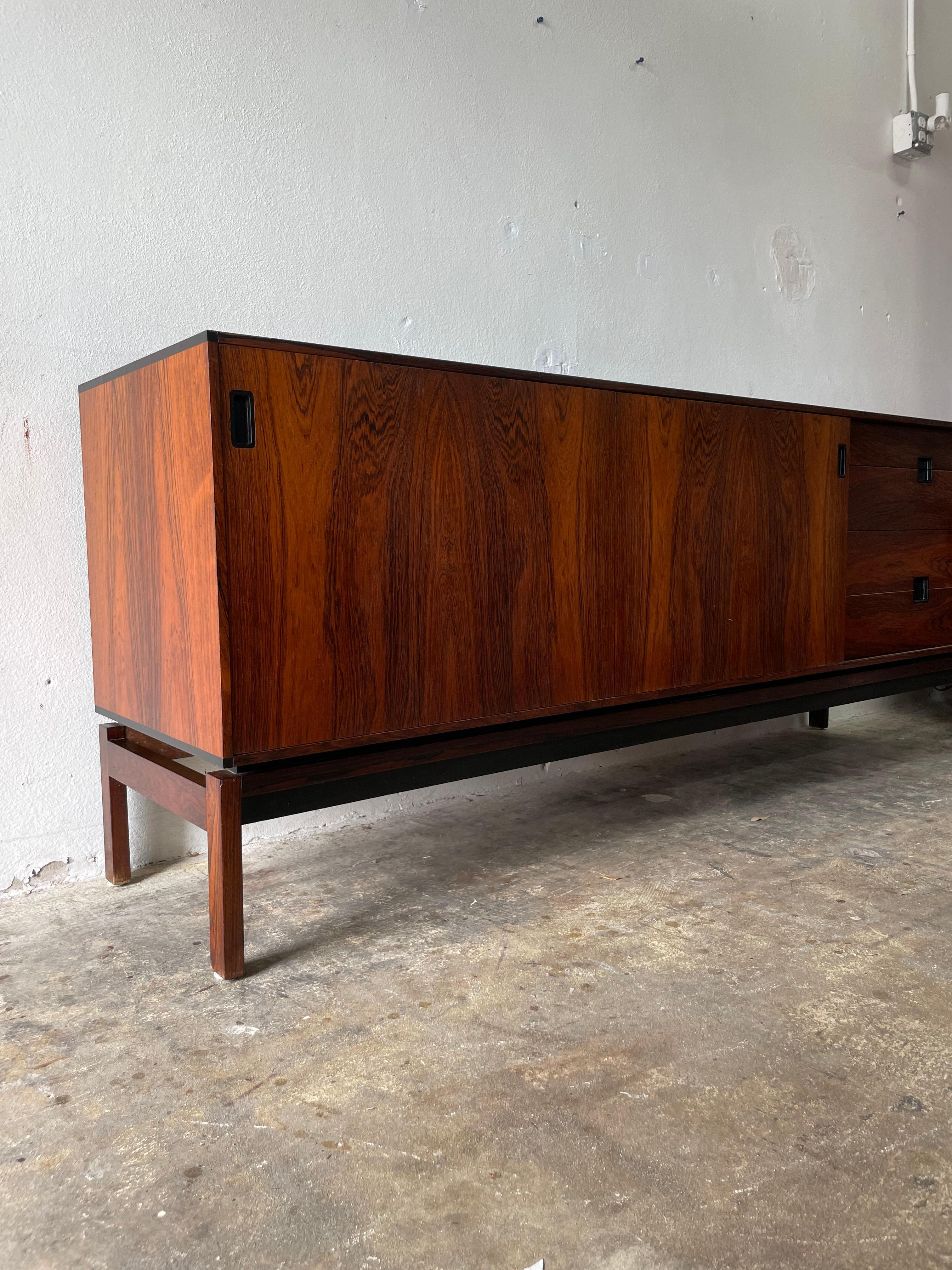 Mid-20th Century Hans Hove and Palle Petersen Rosewood Credenza Danish Mid-Century Modern