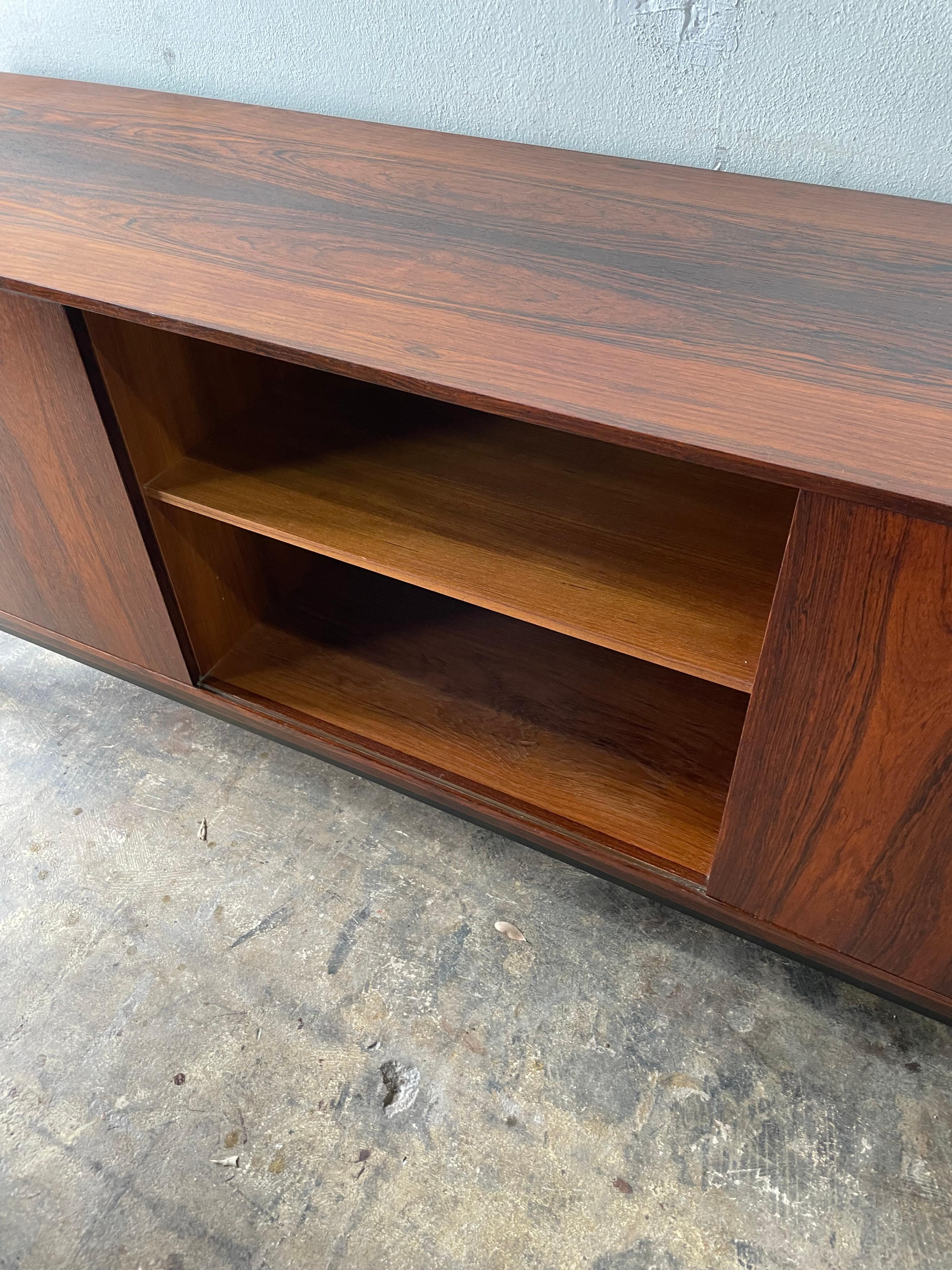 Hans Hove and Palle Petersen Rosewood Credenza Danish Mid-Century Modern 3
