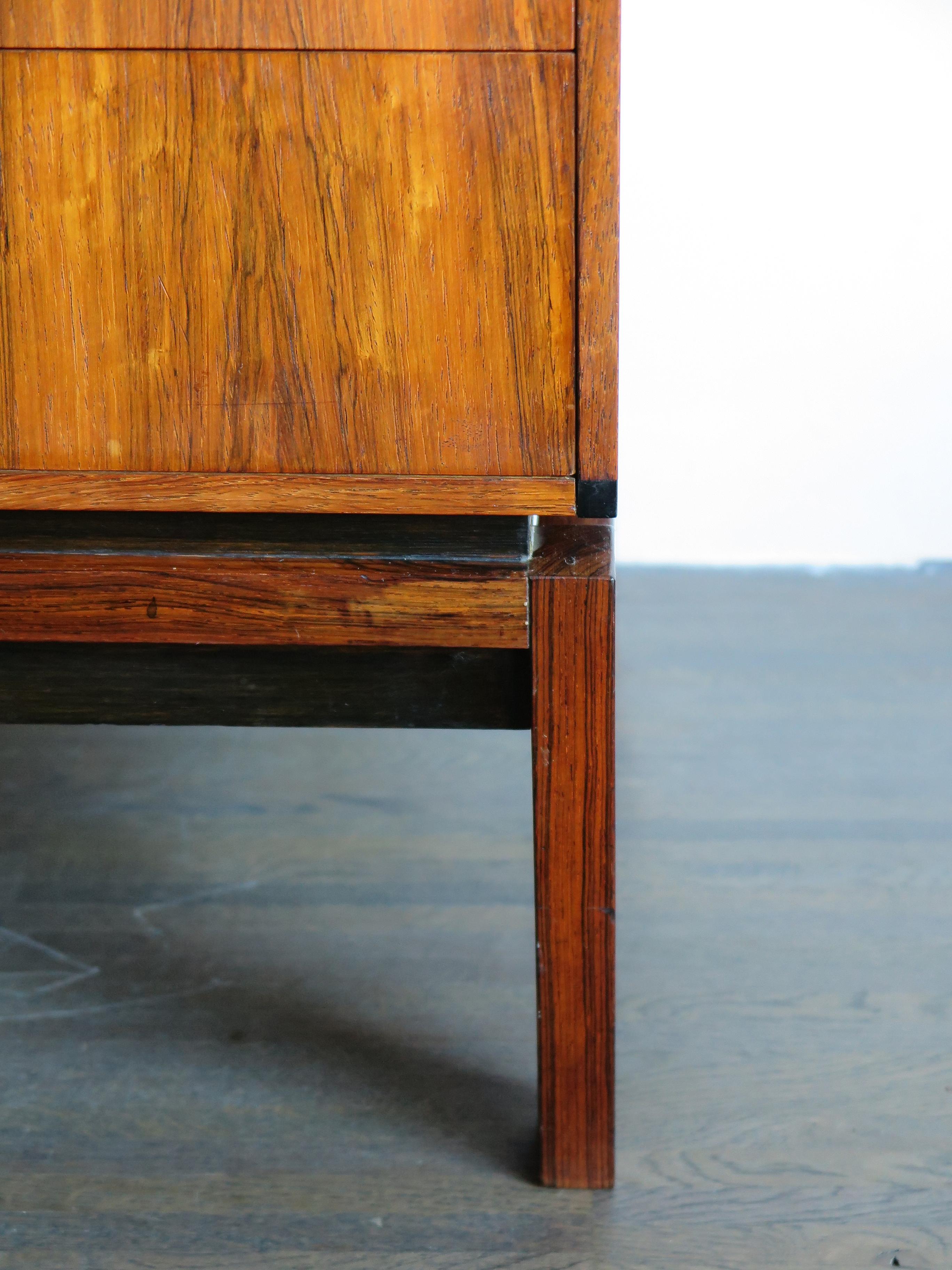Hans Hove & Palle Petersen Scandinavian Dark Wood Midcentury Sideboard, 1960s 4