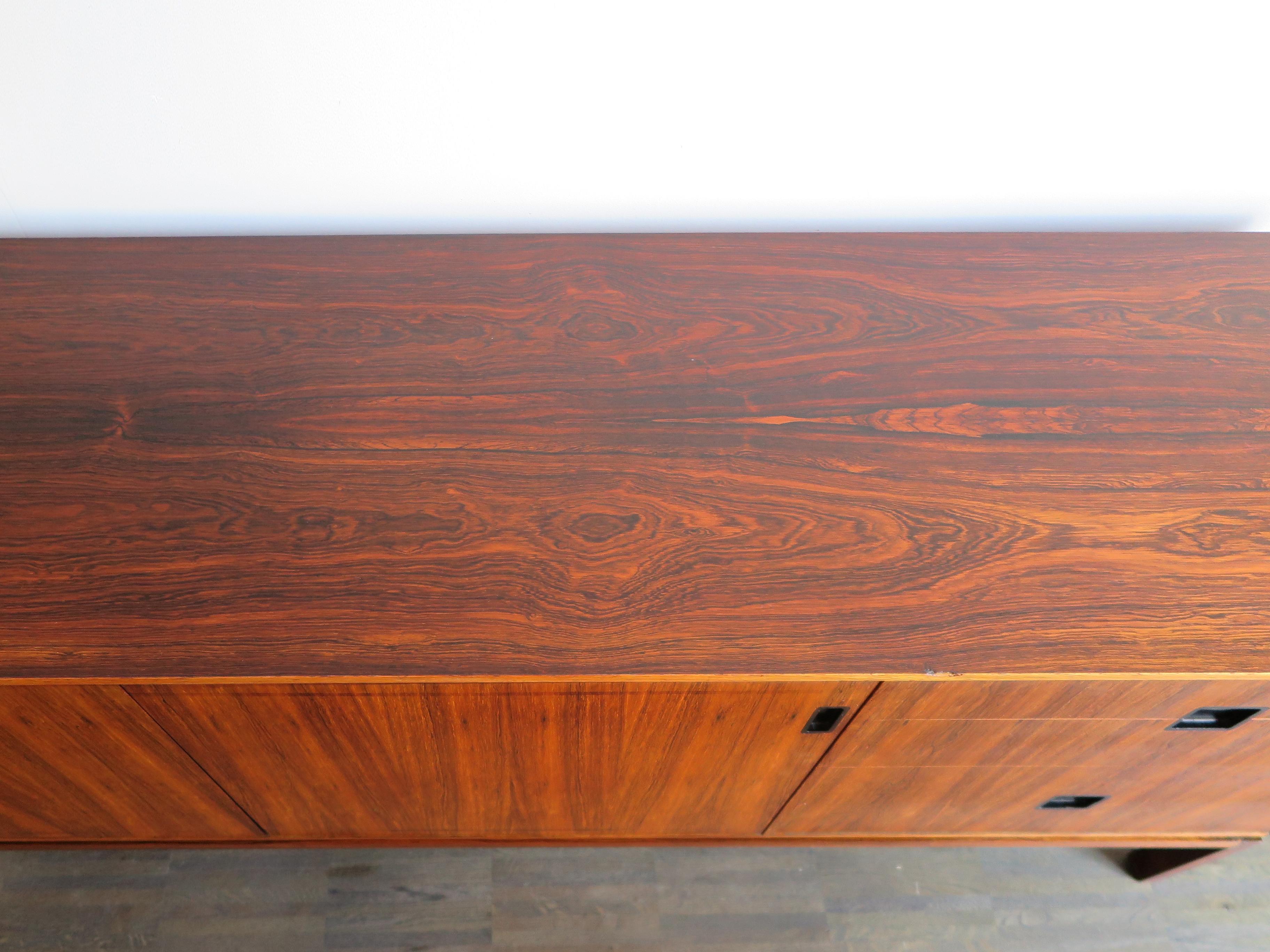 Hans Hove & Palle Petersen Scandinavian Dark Wood Midcentury Sideboard, 1960s 6