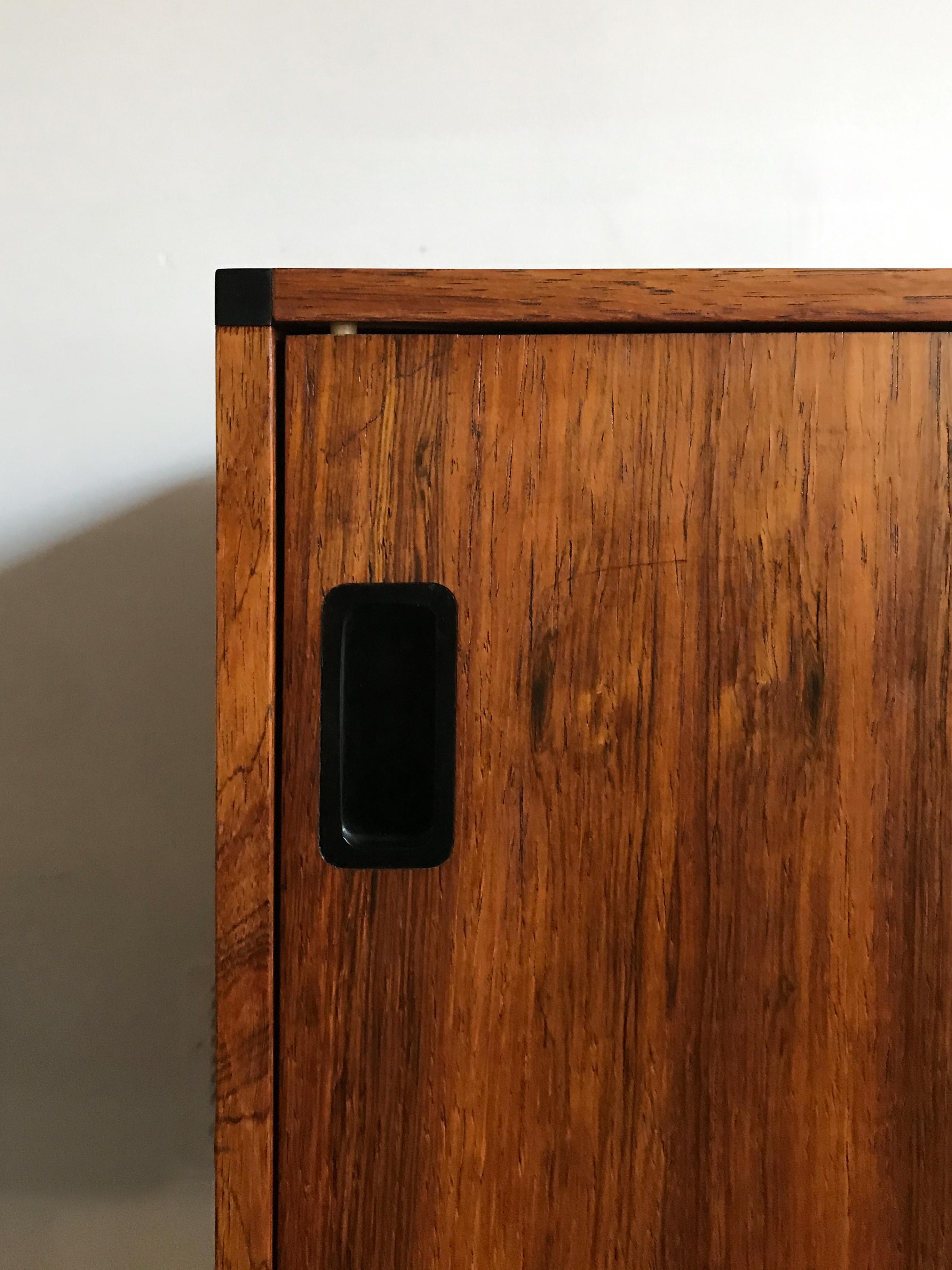 Hans Hove & Palle Petersen Scandinavian Dark Wood Midcentury Sideboard, 1960s 10