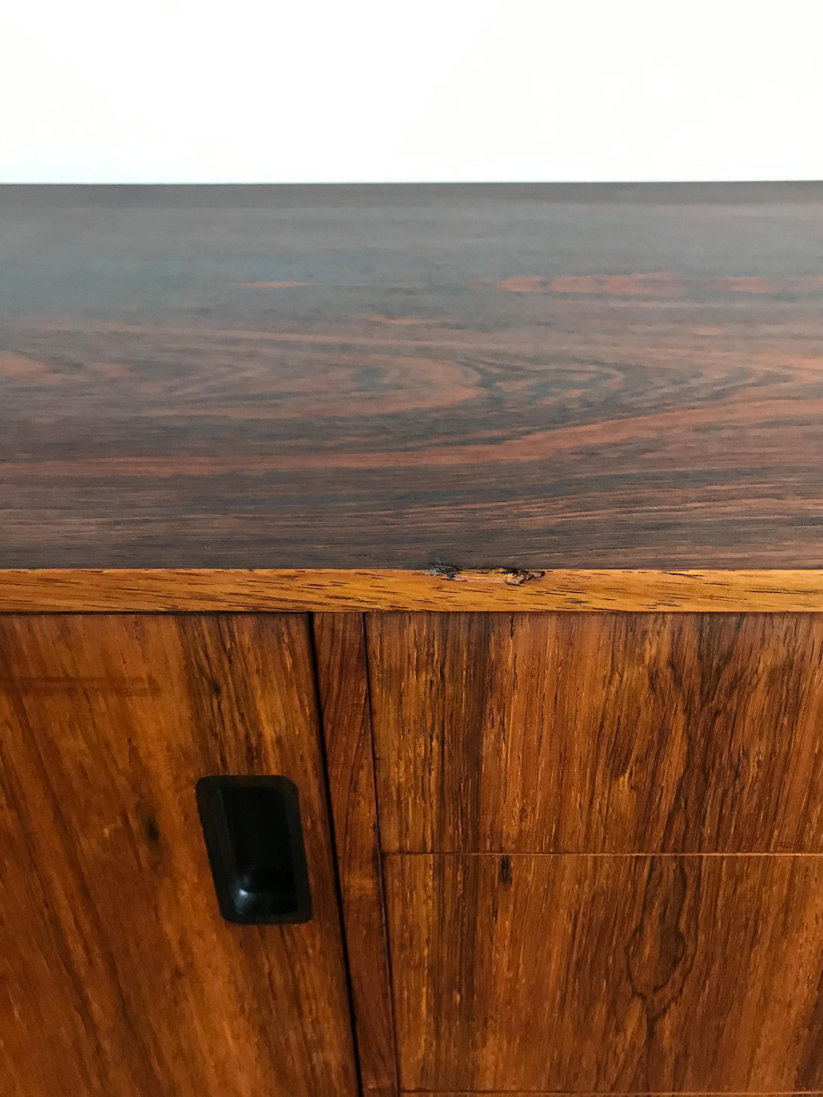 Hans Hove & Palle Petersen Scandinavian Dark Wood Midcentury Sideboard, 1960s 11