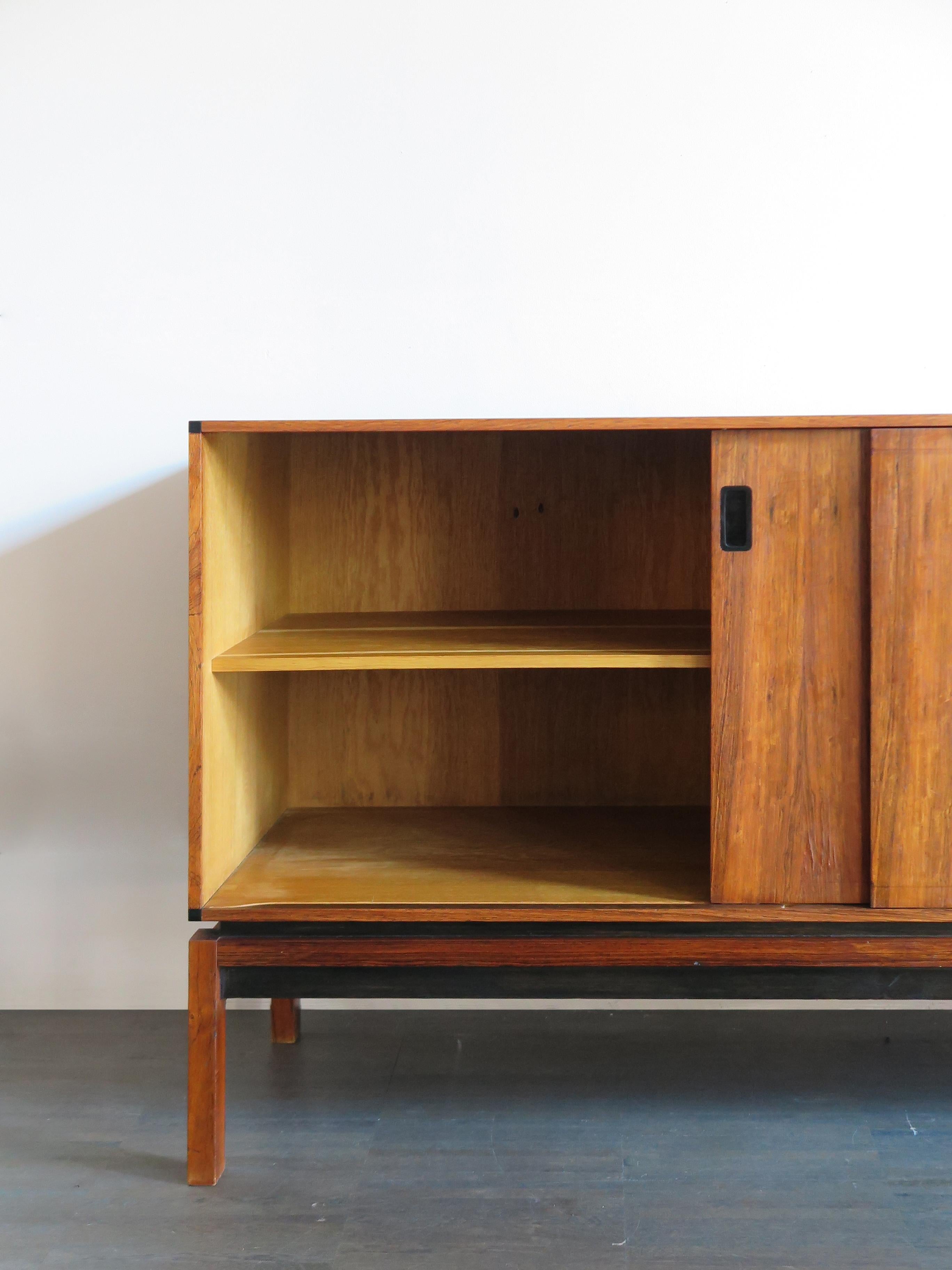Mid-20th Century Hans Hove & Palle Petersen Scandinavian Dark Wood Midcentury Sideboard, 1960s