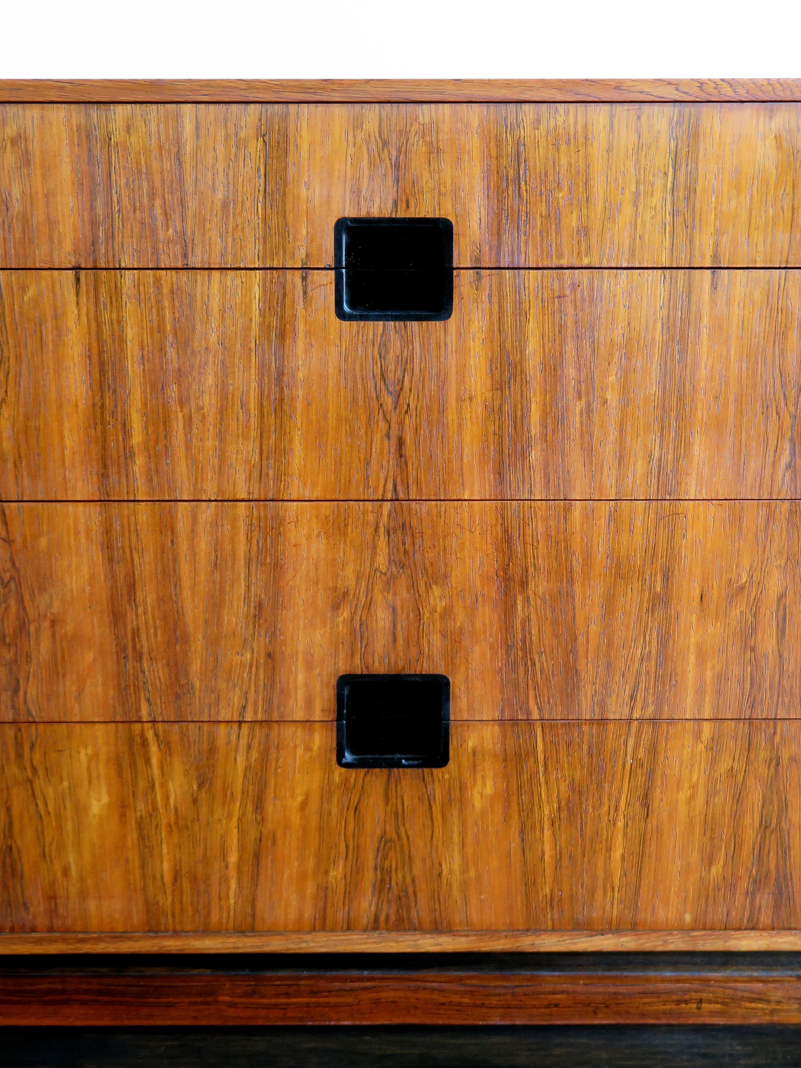 Hans Hove & Palle Petersen Scandinavian Dark Wood Midcentury Sideboard, 1960s 2