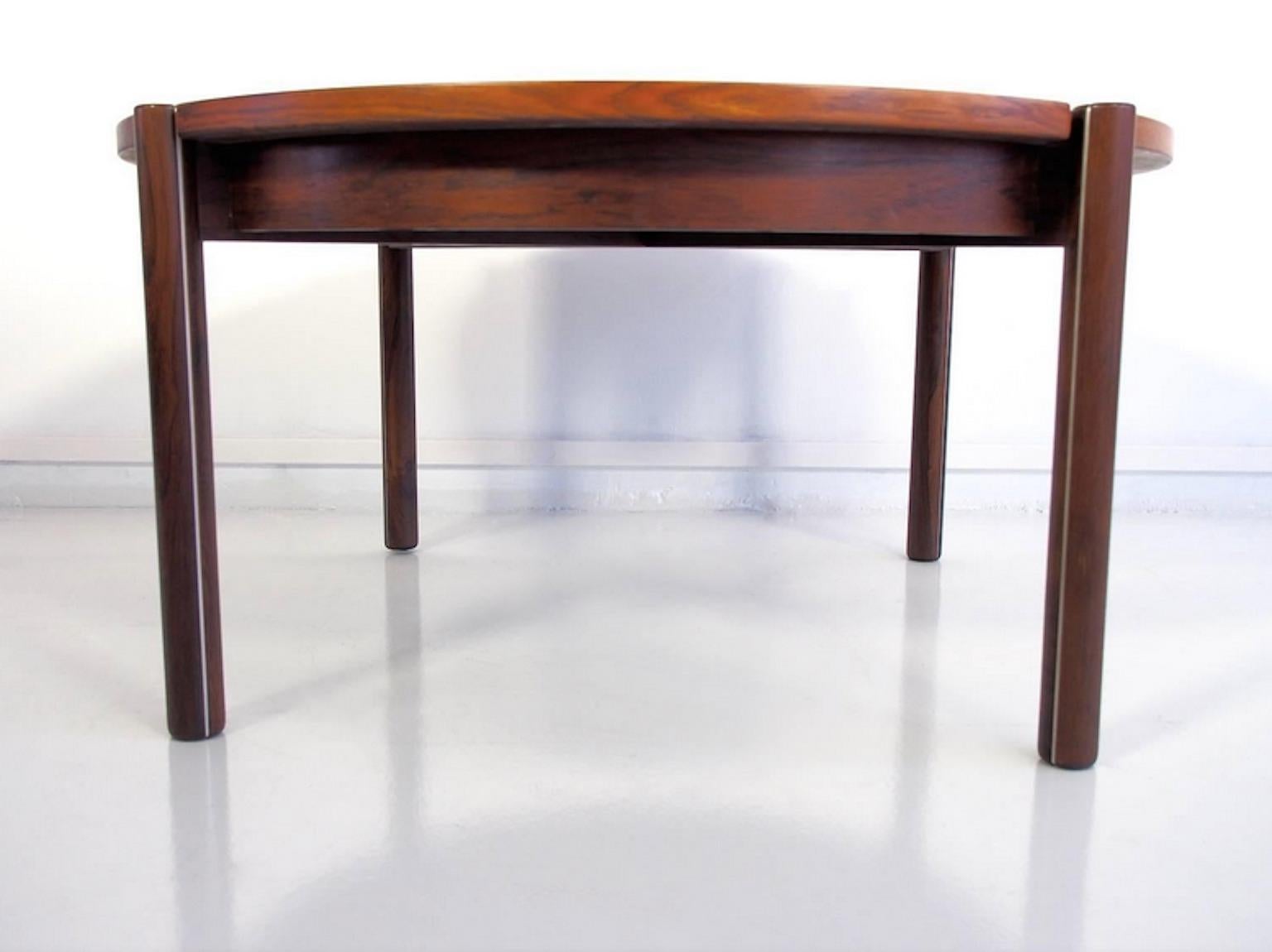 Hans J. Frydendal Round Midcentury Coffee Table In Good Condition In Madrid, ES