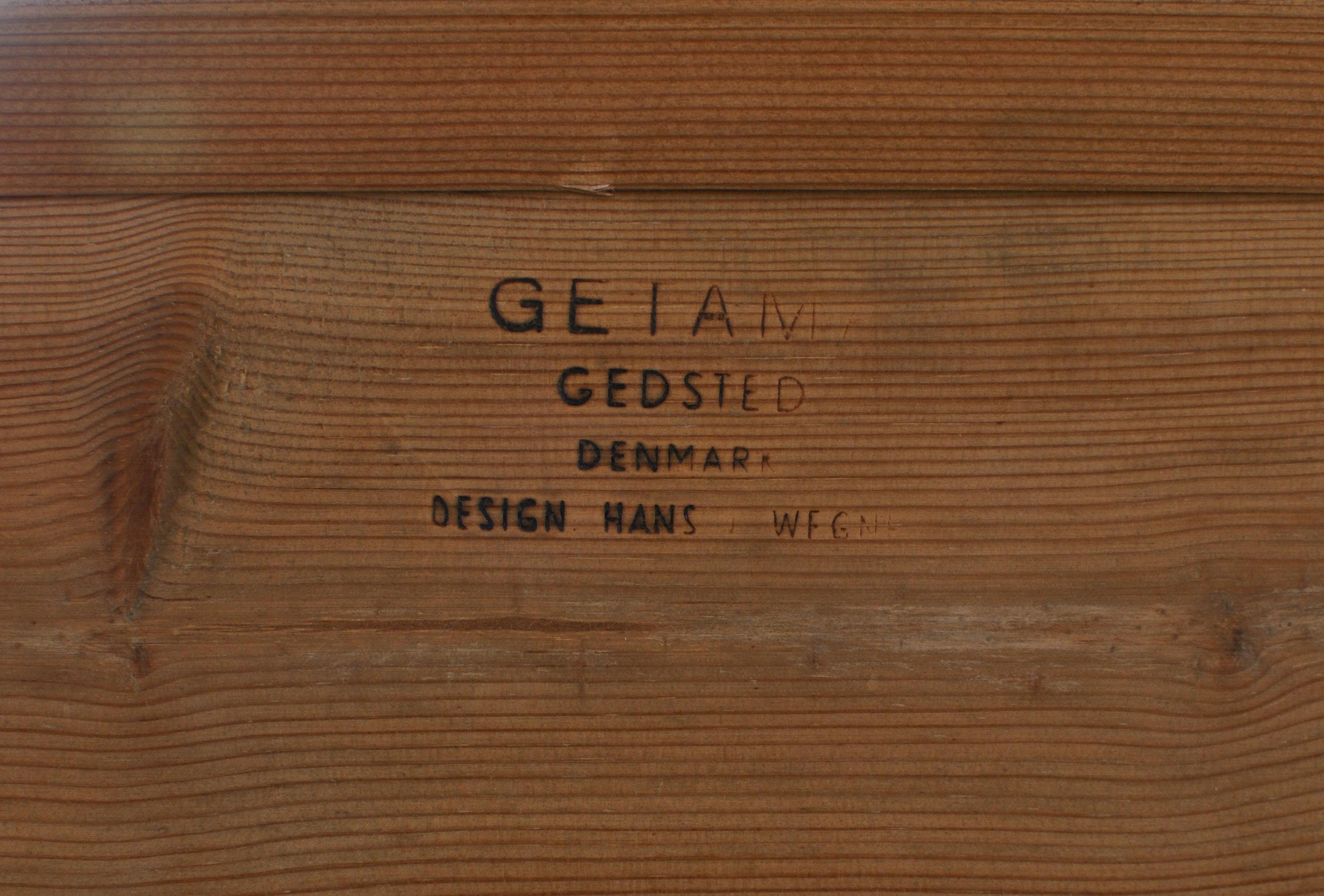 Hans J. Wegner 1950s Danish Modern Daybed in Oak and Rattan 