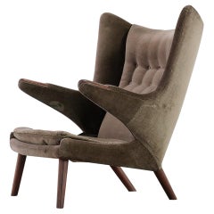 Hans J. Wegner 1951 Papa Bear Easy Chair by AP Stolen Model AP90, 1st Edition