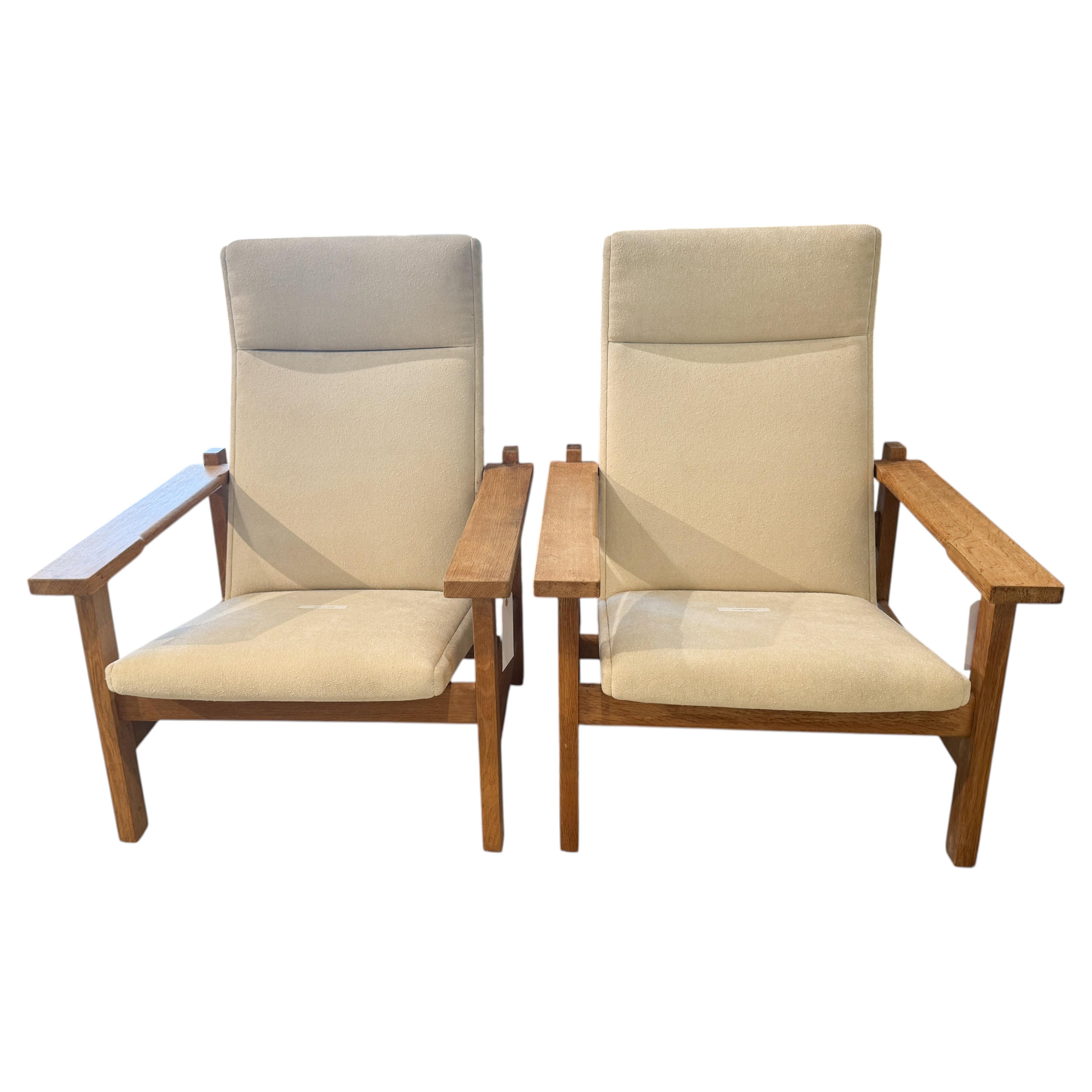 Hans J. Wegner 1960s Danish Lounge Chairs (2)