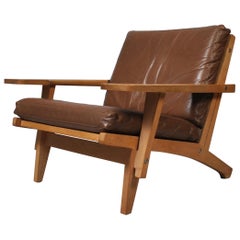 Hans J Wegner, 1960s Oak Lounge Chair, Getama