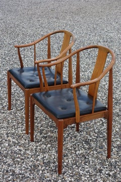 Hans J. Wegner, a Pair of 1977 Limited Edition Walnut Armchairs “China Chairs”