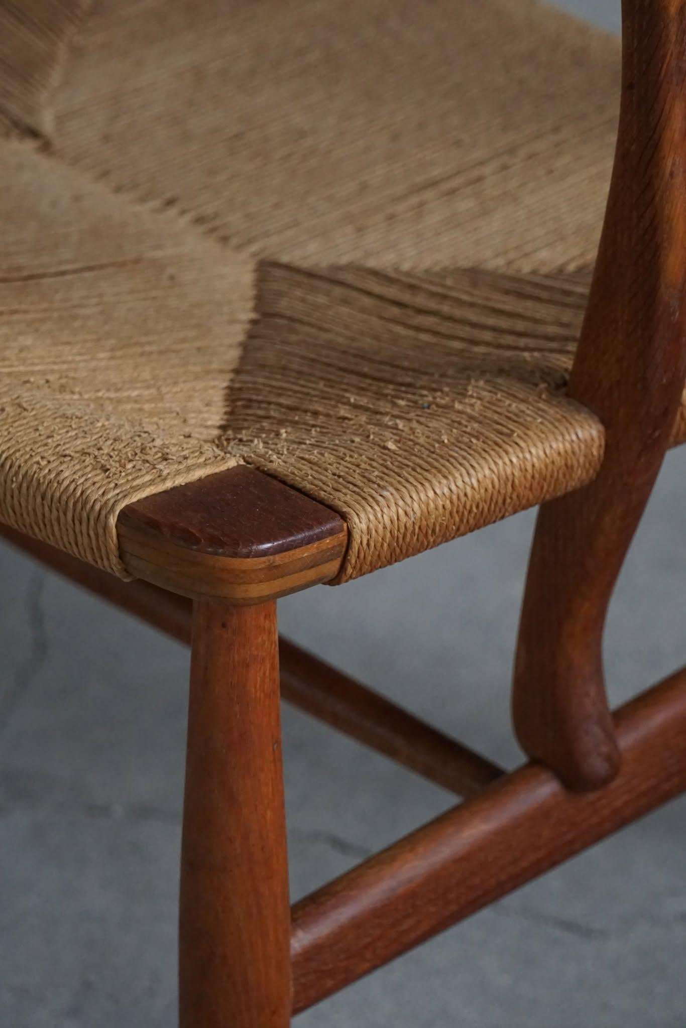 Hans J. Wegner, Pareja de butacas CH22 en roble, estilo moderno danés, años 50 siglo XX en venta