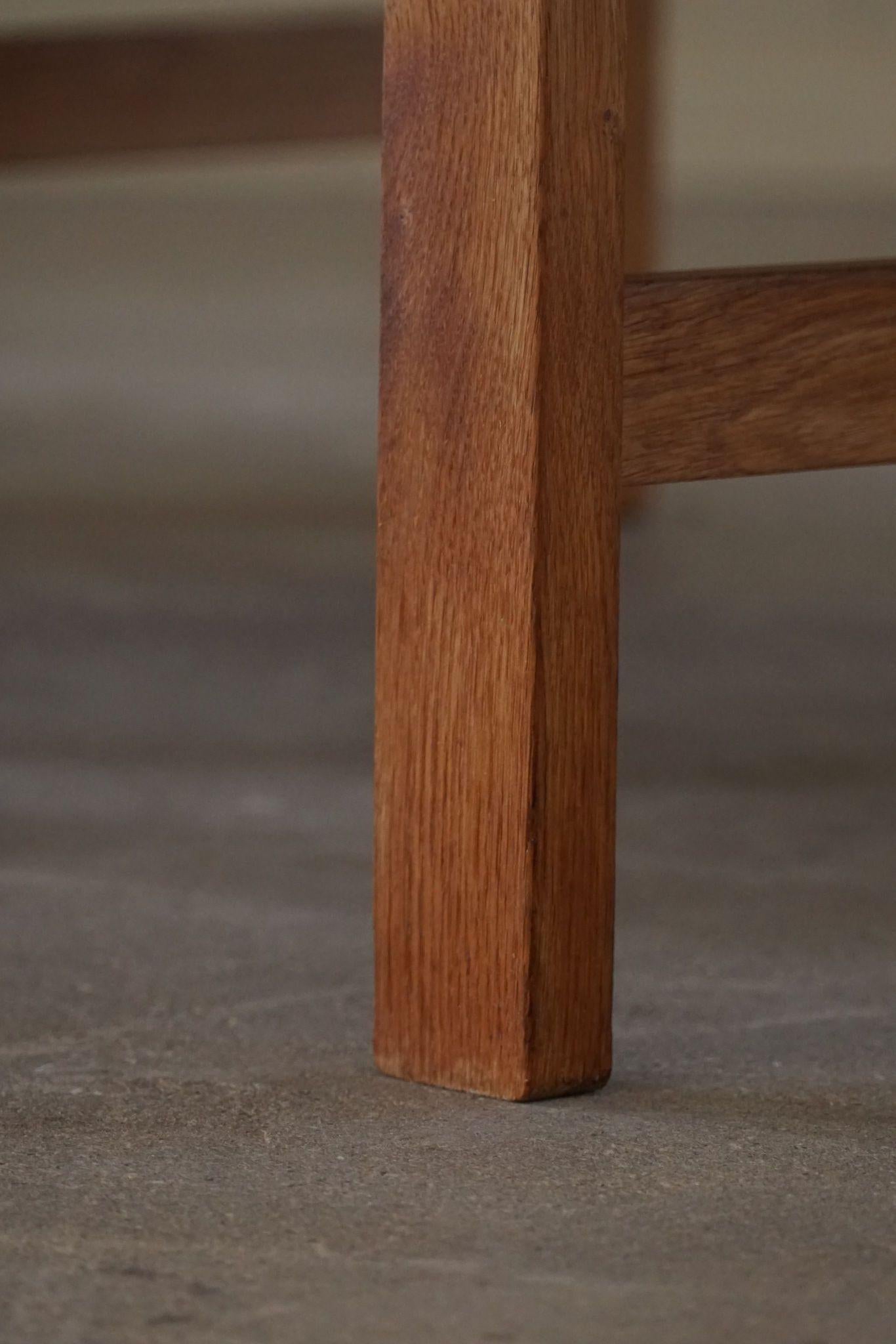 Hans J. Wegner, Table basse carrée en Oak, milieu du siècle danois, années 1960 en vente 6