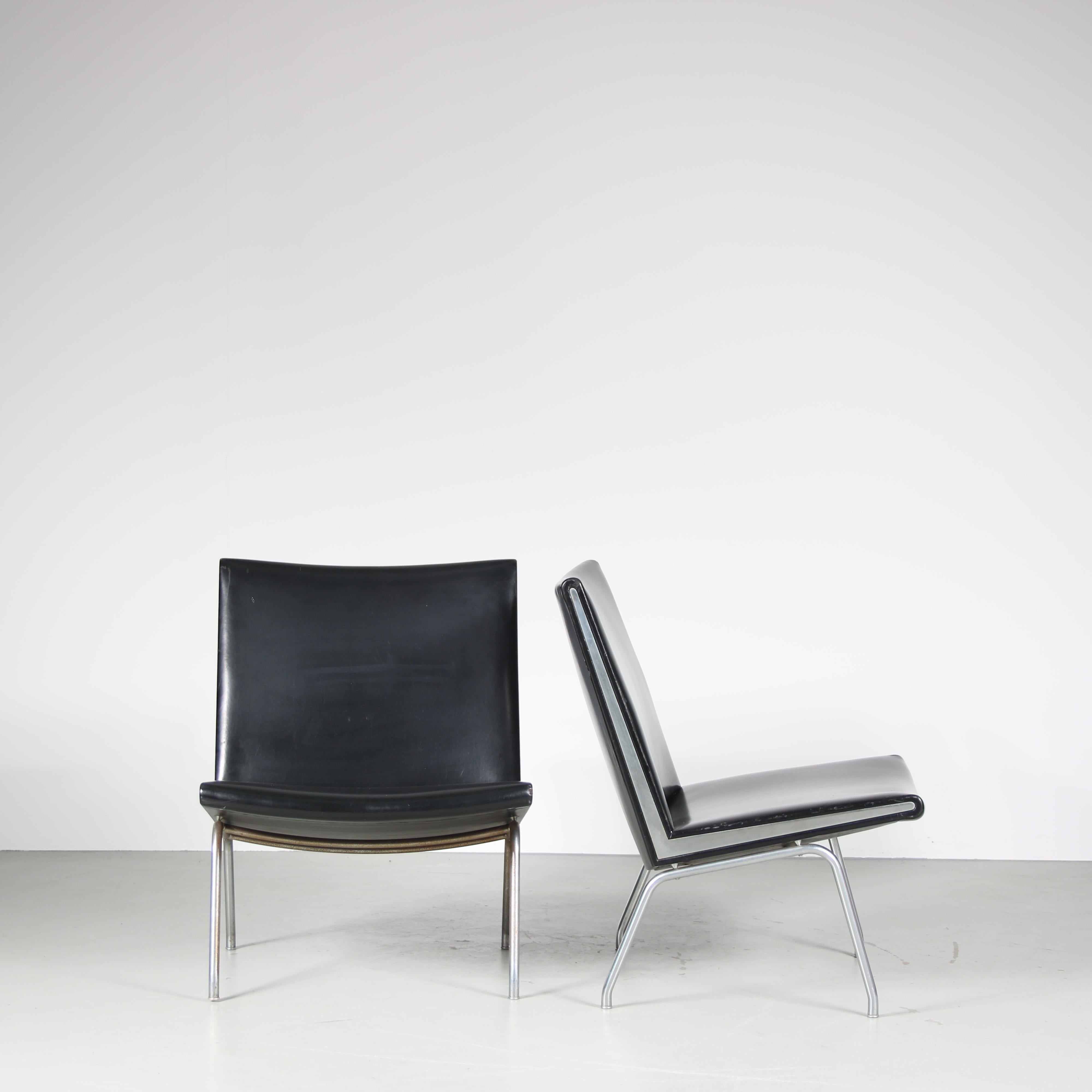 Danish Hans J. Wegner “Airport” Chairs for Ap Stolen, Denmark For Sale