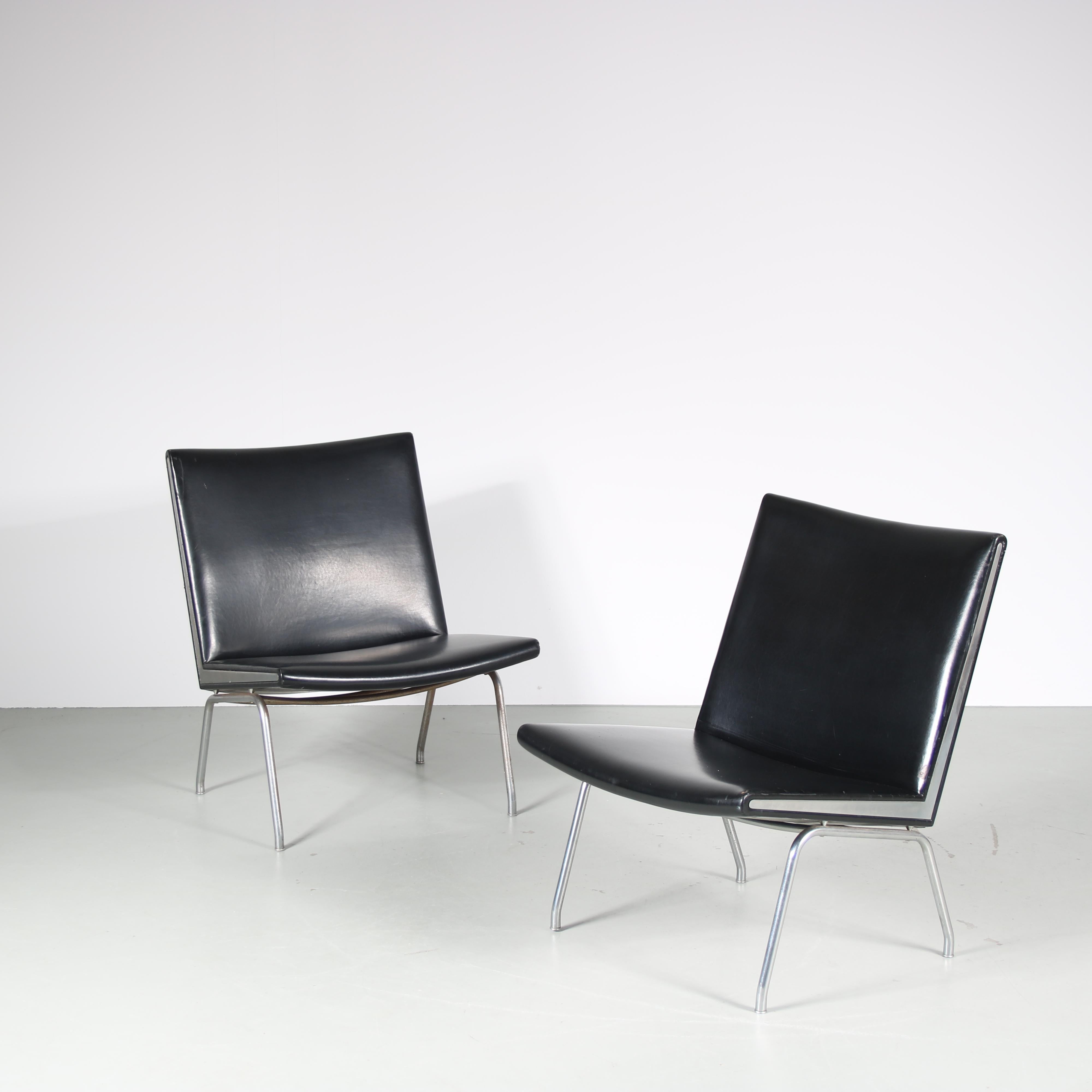Mid-20th Century Hans J. Wegner “Airport” Chairs for Ap Stolen, Denmark For Sale