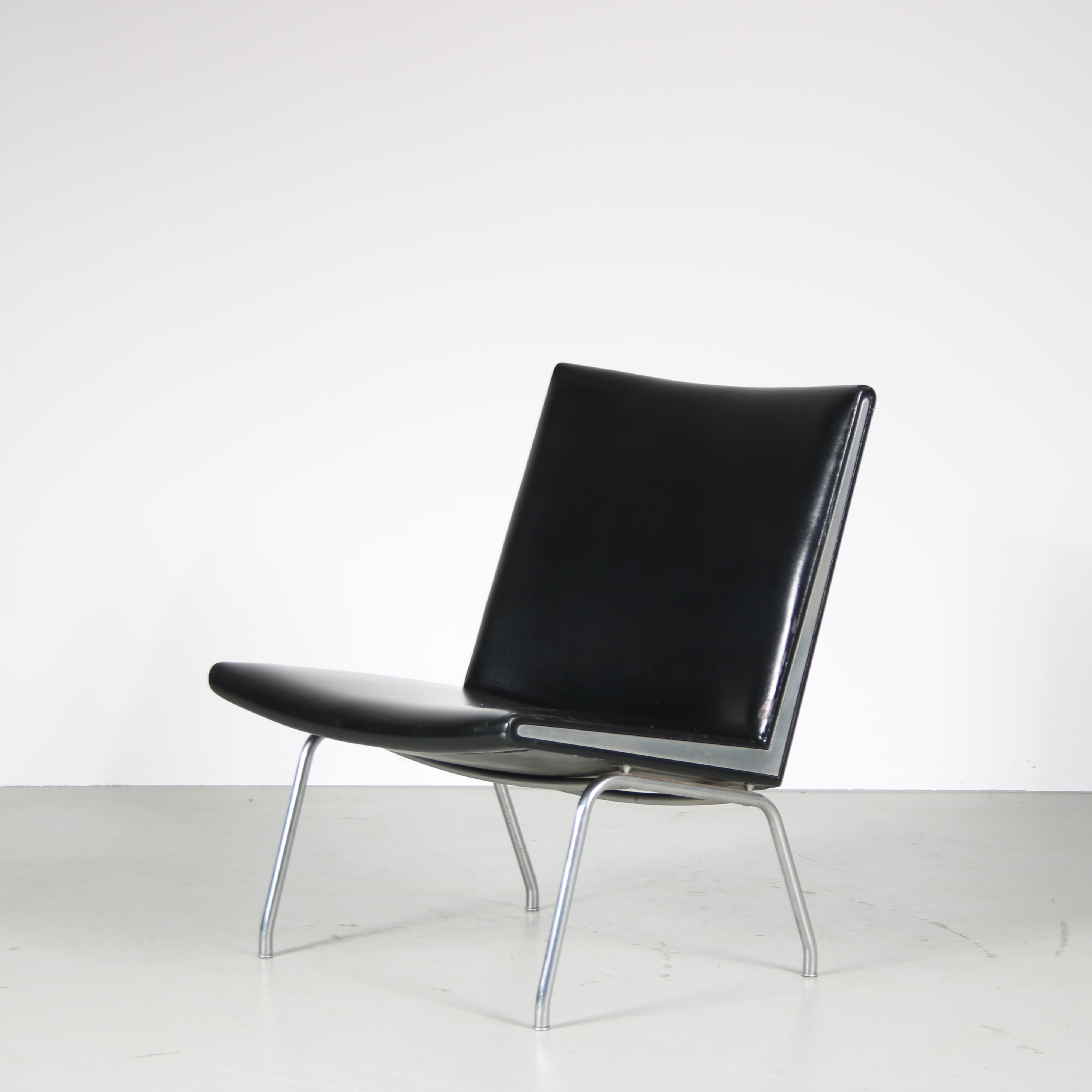 Hans J. Wegner Airport-Stühle für AP Stolen, Dänemark (Metall) im Angebot