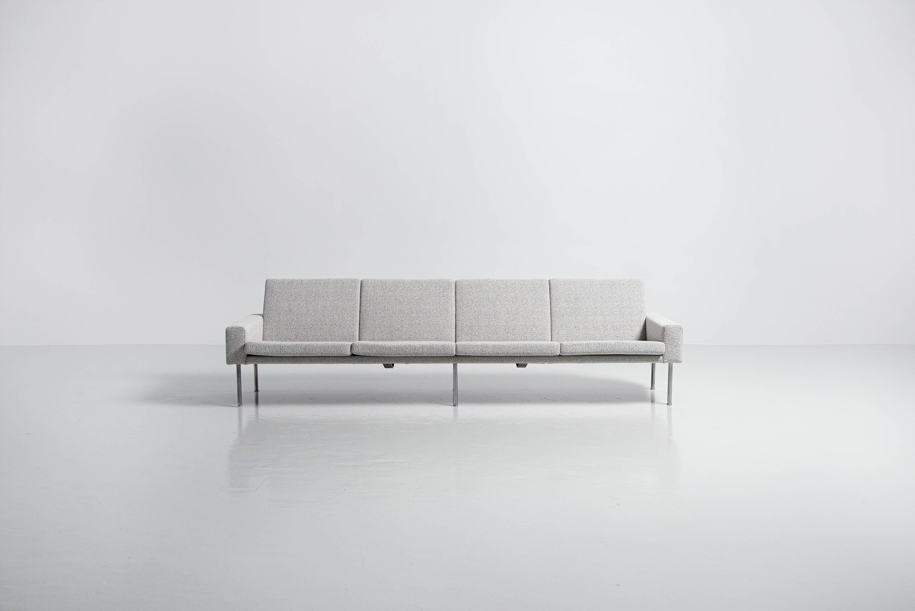 Scandinavian Modern Hans J. Wegner Airport Sofa AP34/4 Denmark 1954 For Sale