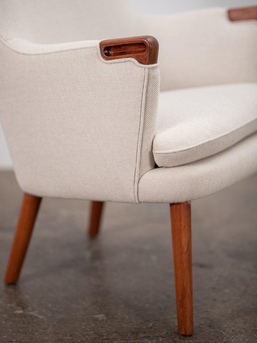 Teak Hans J. Wegner AP-20 Mini Bear Lounge Chairs - Pair   For Sale