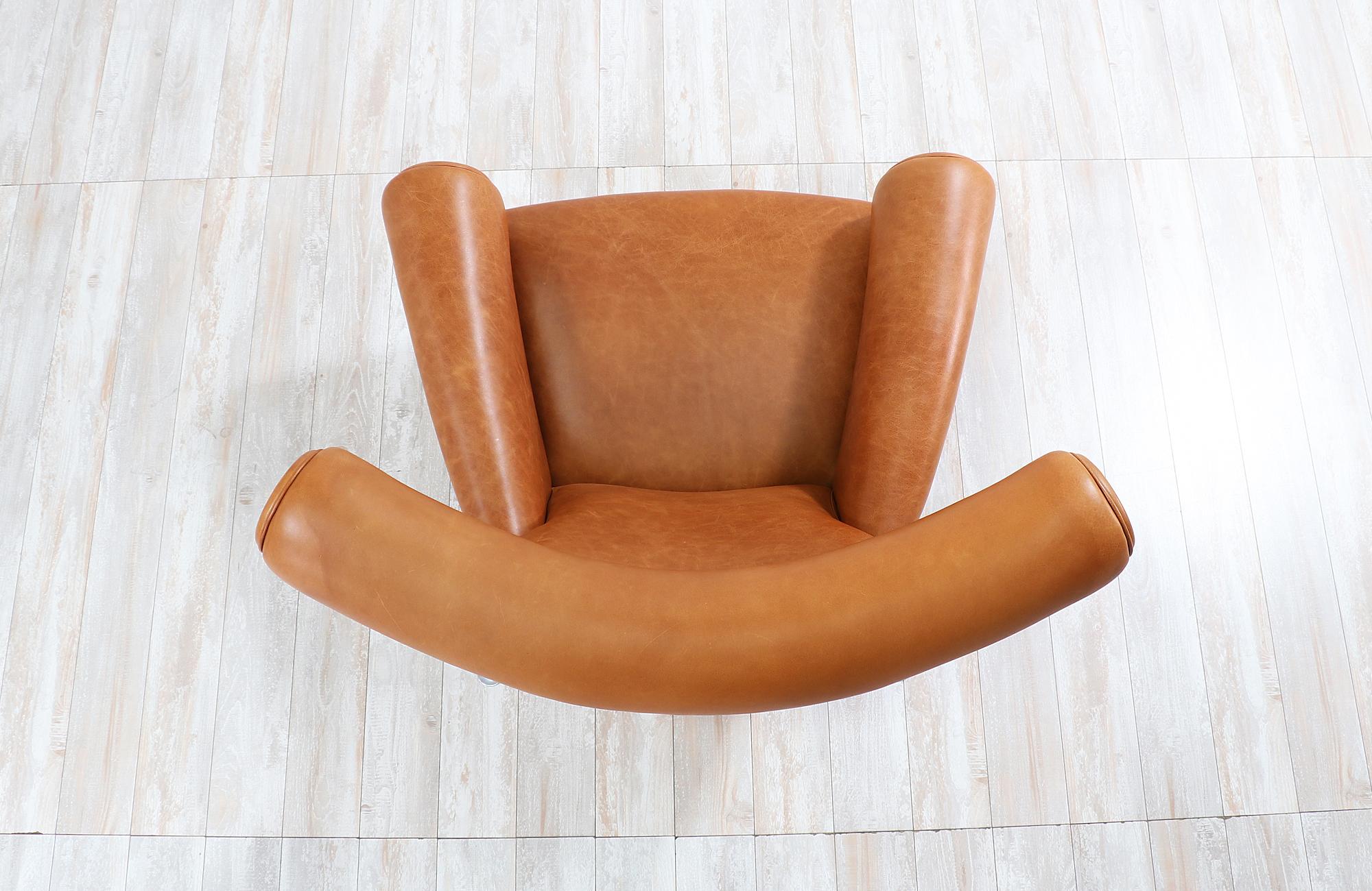 Hans J. Wegner AP-46 Ox Chair with Ottoman for A.P. Stolen 1