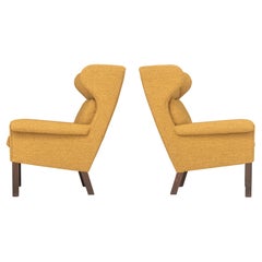 Hans J Wegner A.P Stolen wingback lounge chair 1960's