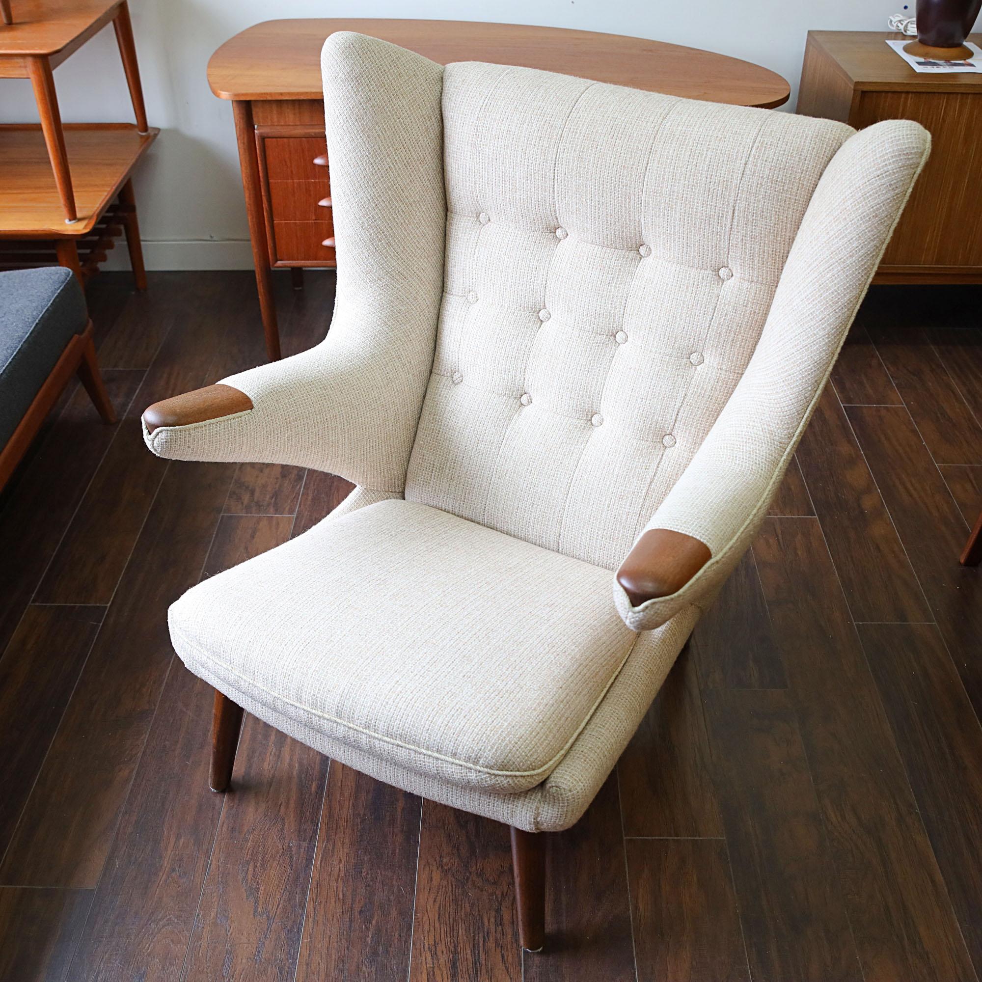 Mid-Century Modern Hans J. Wegner Ap19 Papa Bear Chair For Sale