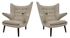 Hans J. Wegner AP19 Papa Bear Chair in Holly Hunt Alpaca