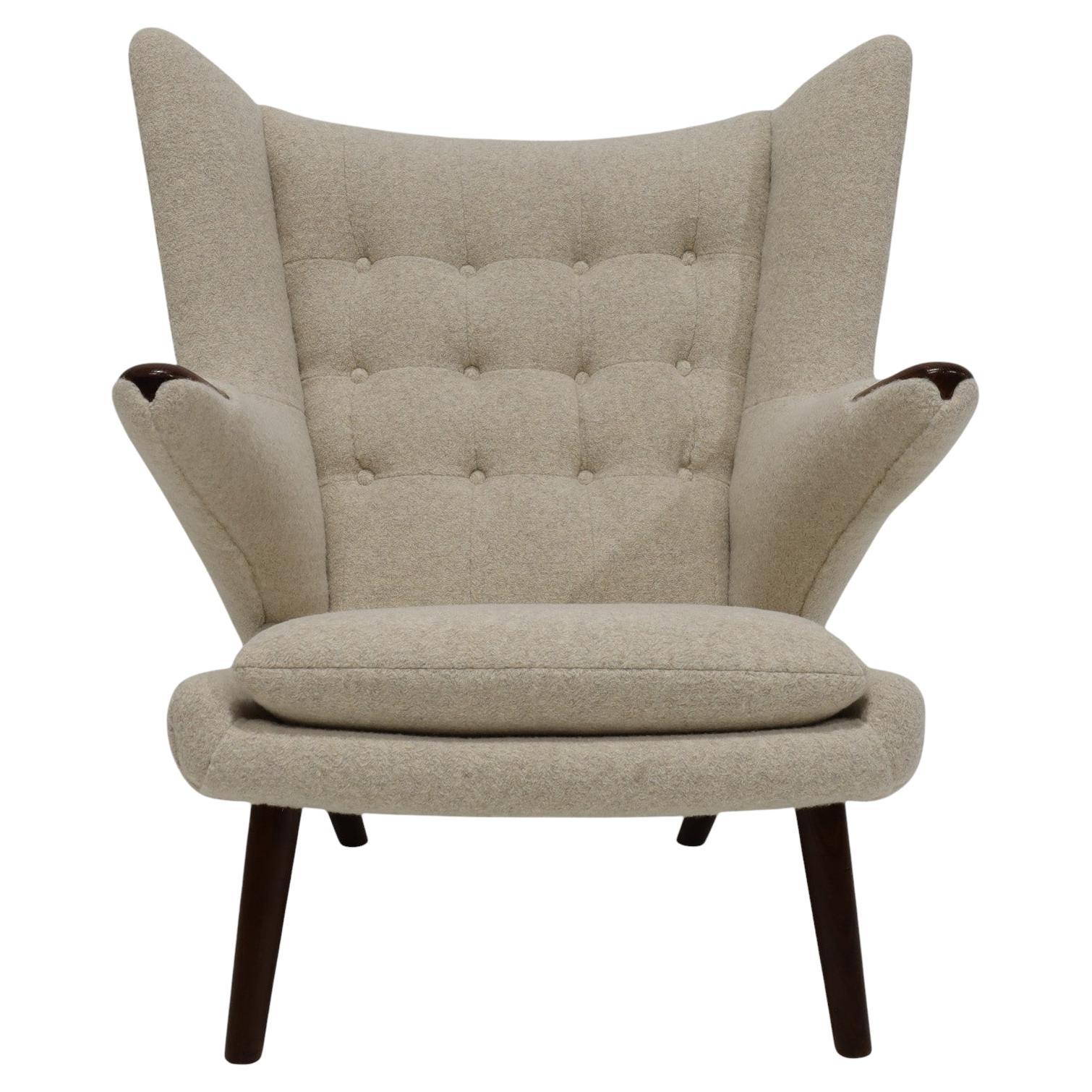 Hans J. Wegner AP19 Papa Bear Chair in Holly Hunt Alpaca