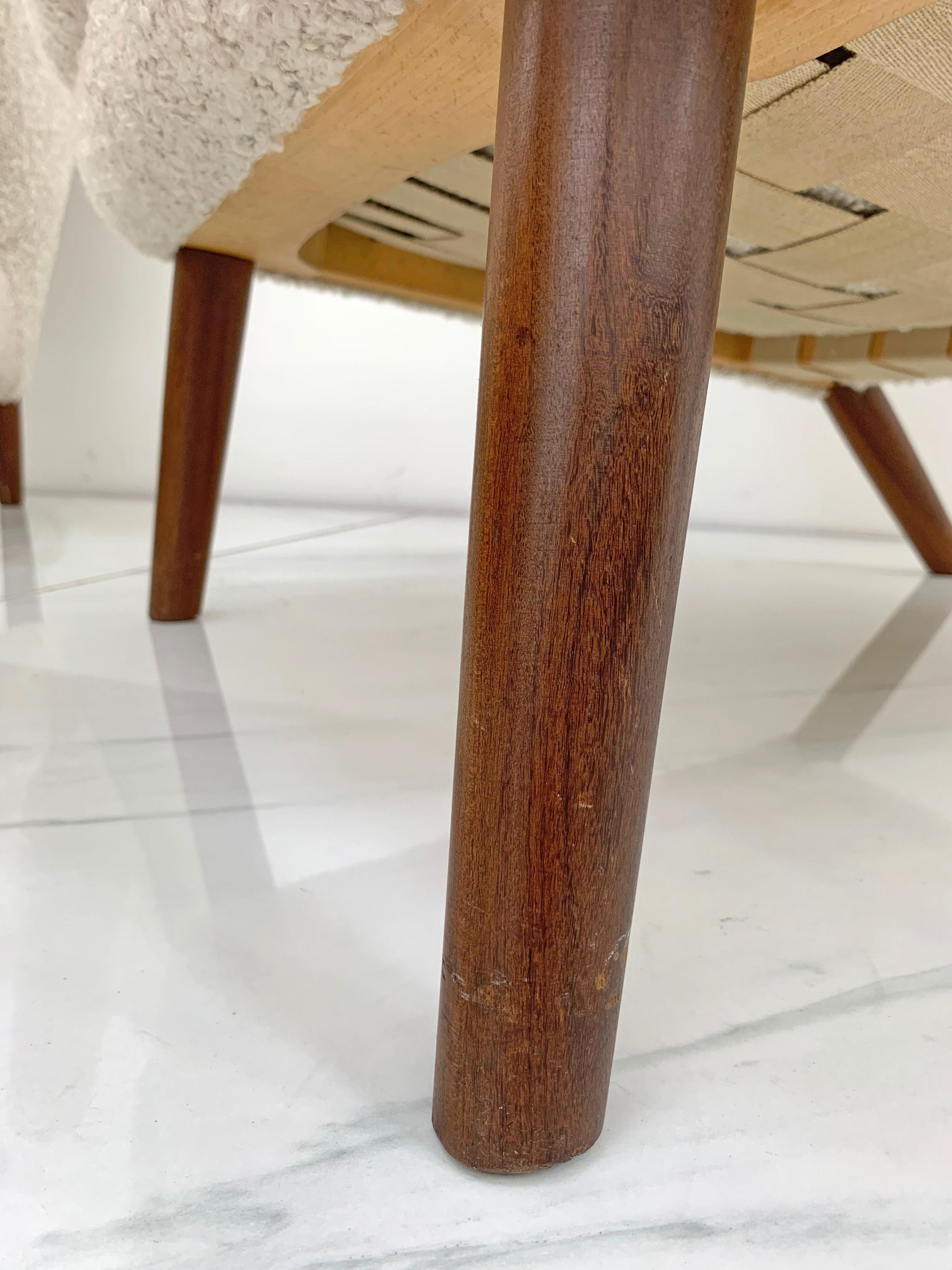 Hans J. Wegner AP19 Papa Bear Chairs and Ottoman for A.P. Stolen 12