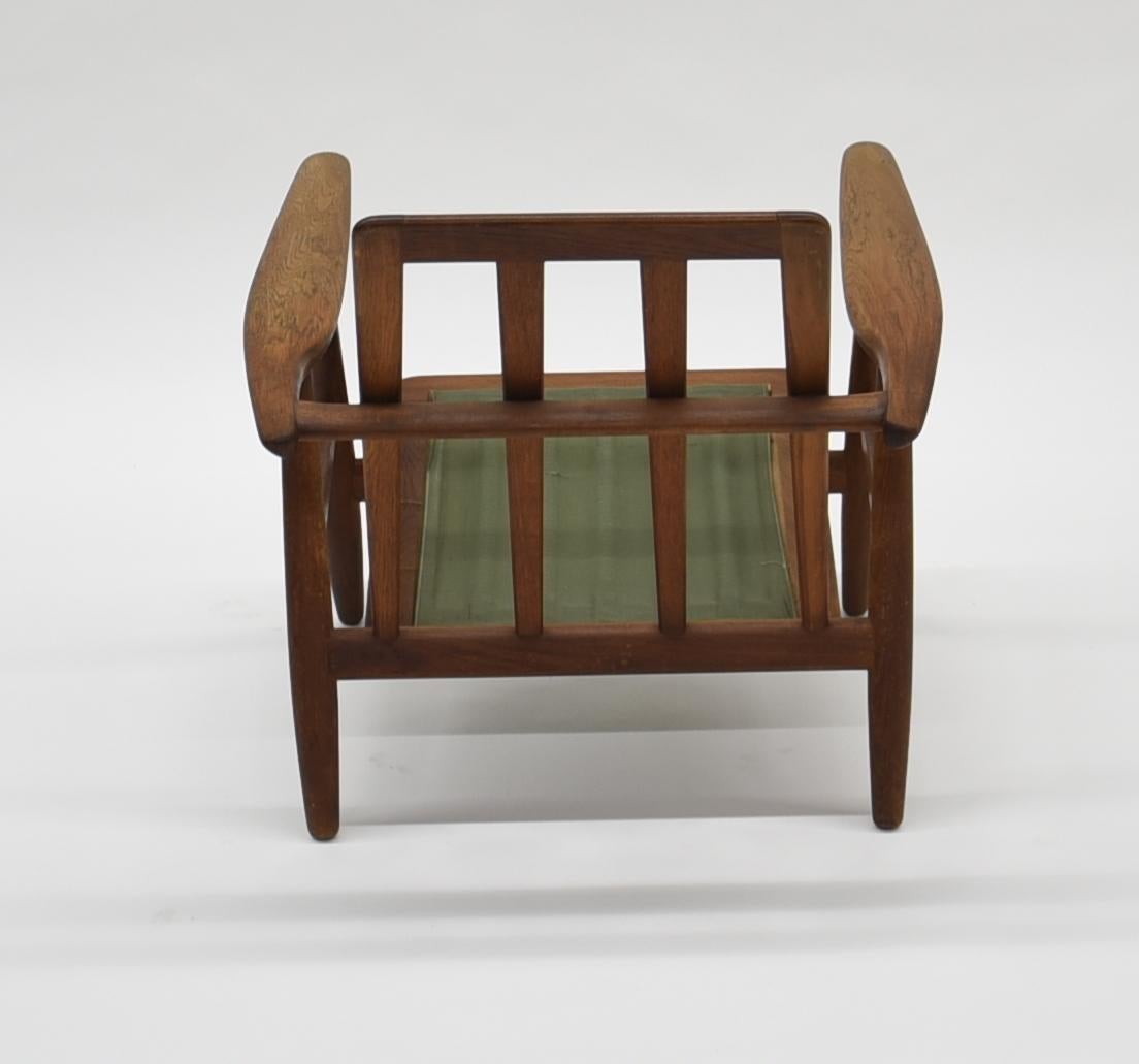 Danish Hans J. Wegner Armchair Cigaren Model GE-240, Teak and Oak GE240 Chair For Sale