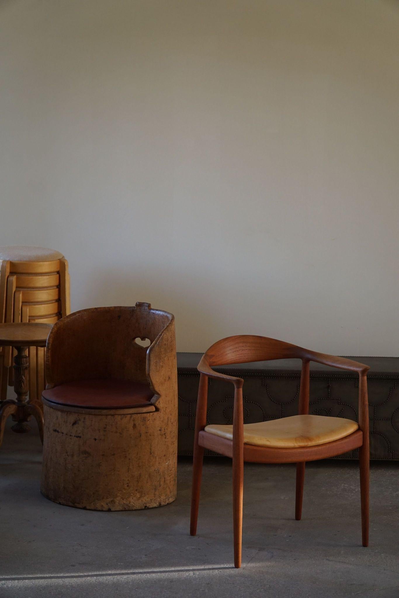 Hans J. Wegner, Armchair in Teak & Leather, 