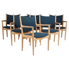 Hans J. Wegner Armchair, Model Jh513, Mahogany and Leather
