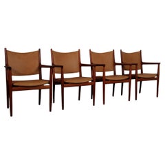 Hans J. Wegner Armchair, Model Jh513, Mahogany and Leather
