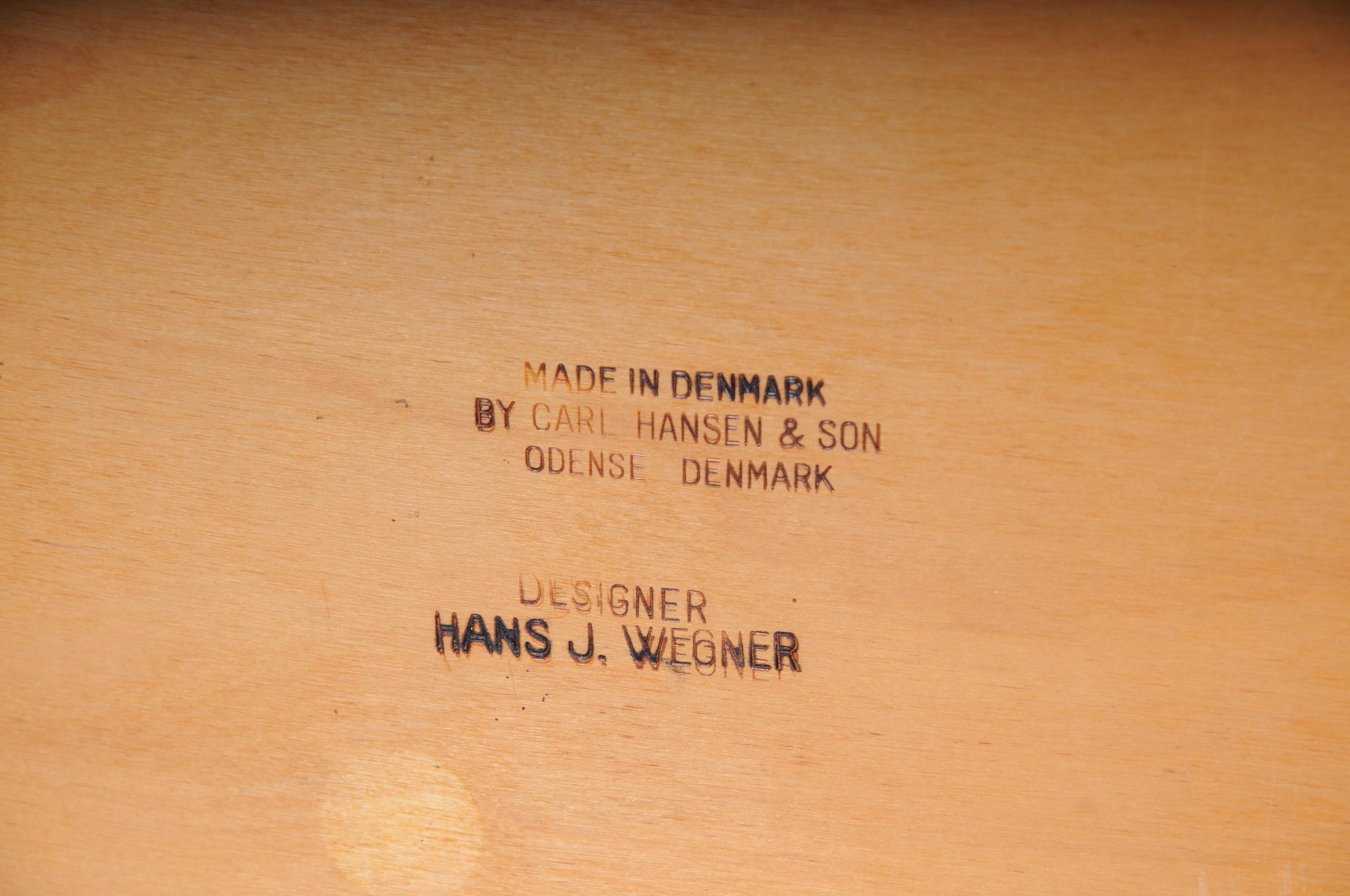 HANS J. WEGNER. Armchair, Teak/leather, Model CH-35, Carl Hansen & Son, Denmark. For Sale 8